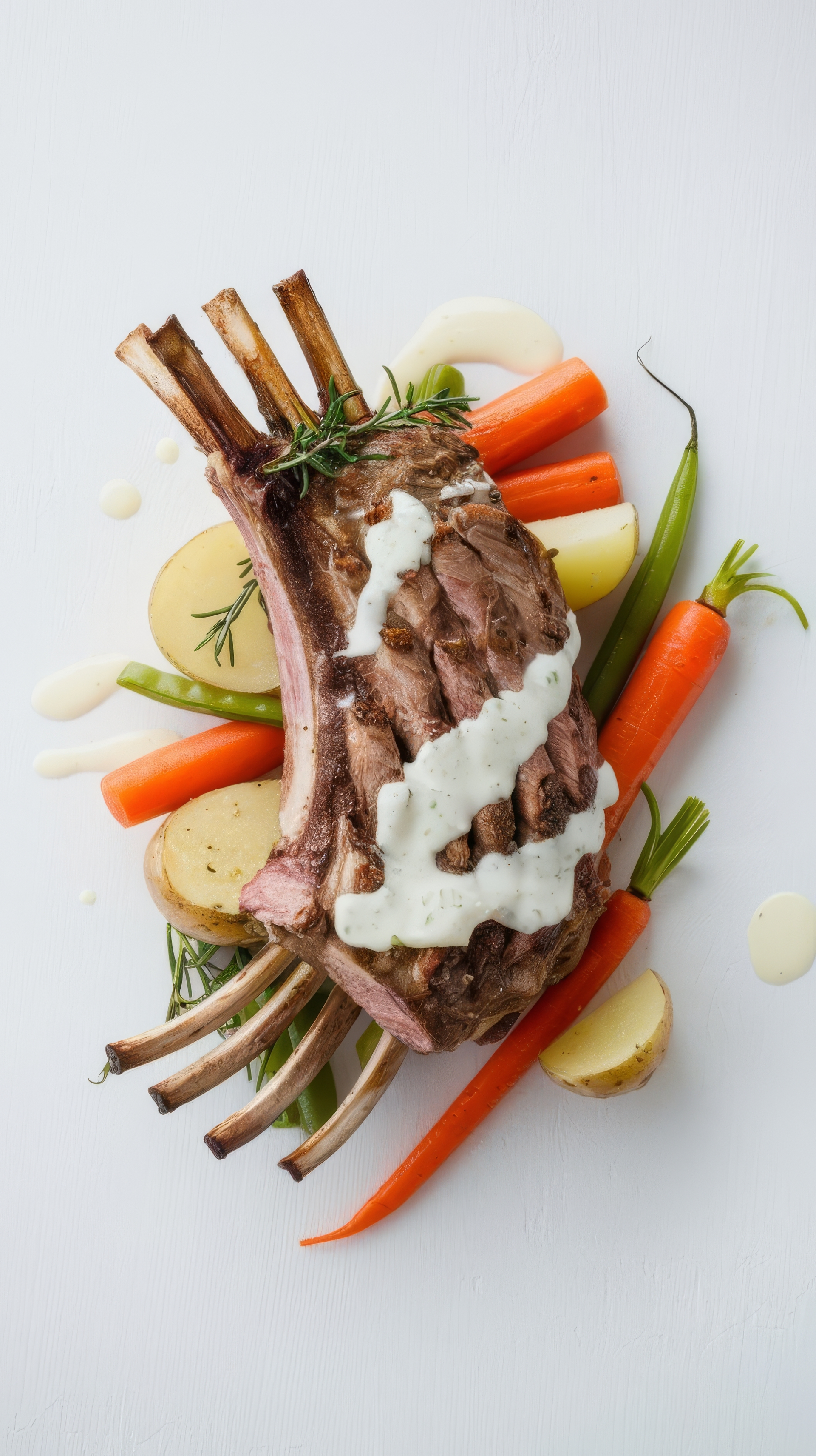 Afghan Tandoori Lamb Chops with Citrus Yogurt Drizzle