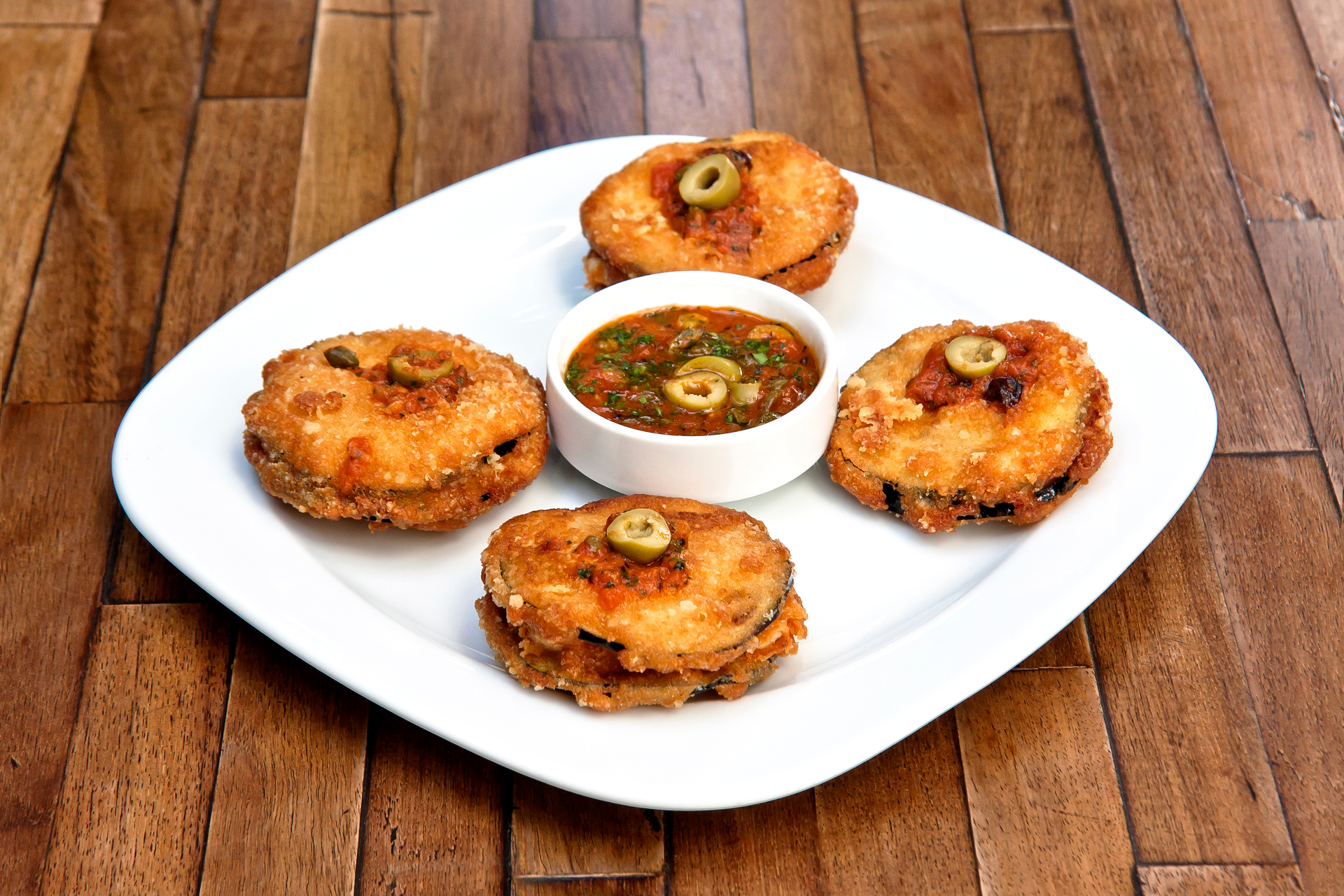 African Spiced Plantain Fritters with Coconut Pepper Dip