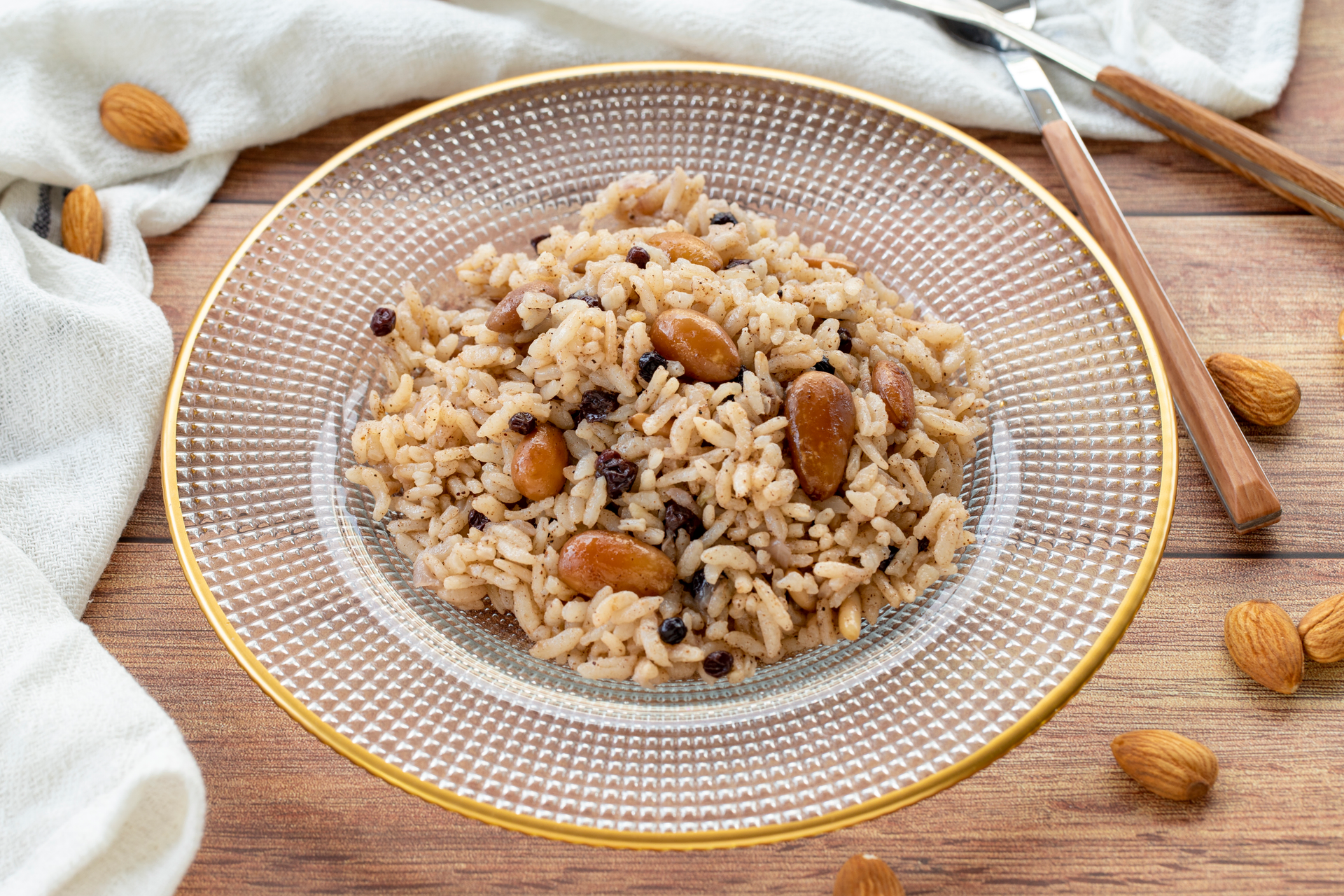 Almond and Raisin Rice Pilaf