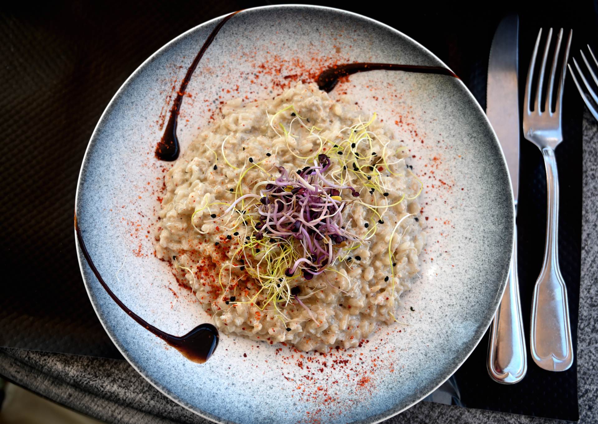 Argentine Malbec Risotto with Grana Padano Cheese