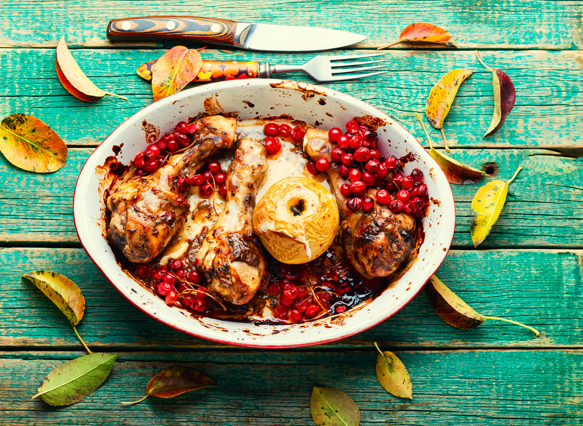 Armenian Pomegranate Aleppo Chicken with Walnut Sauce