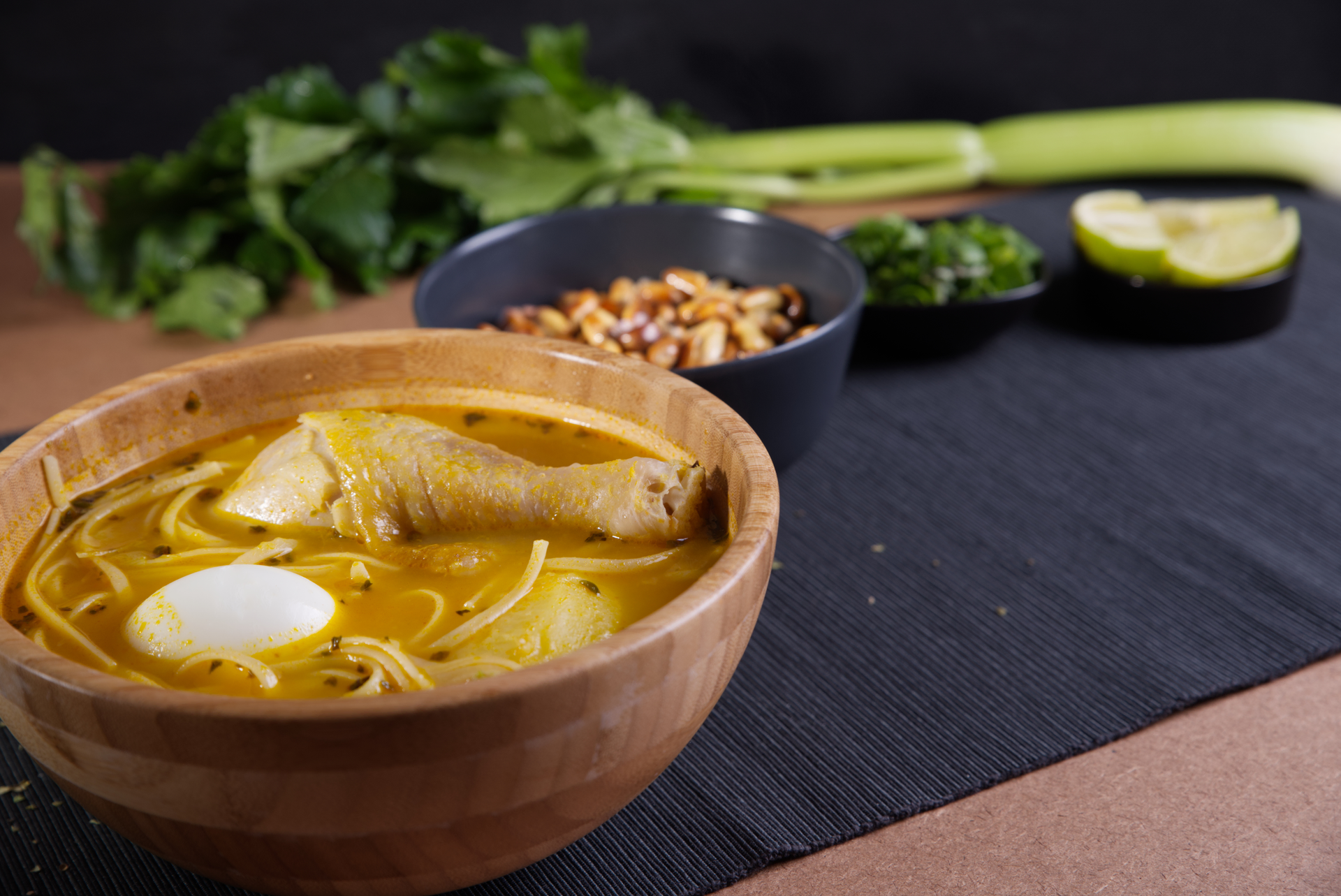 Aromatic Burmese Fish Noodle Soup with Turmeric and Lime