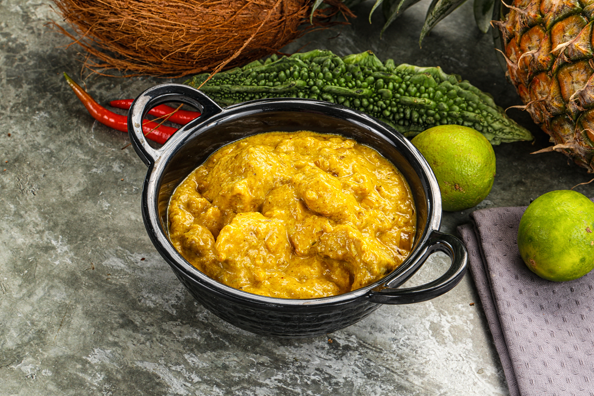 Aromatic Indian Mango Curry with Coconut and Mustard Seeds