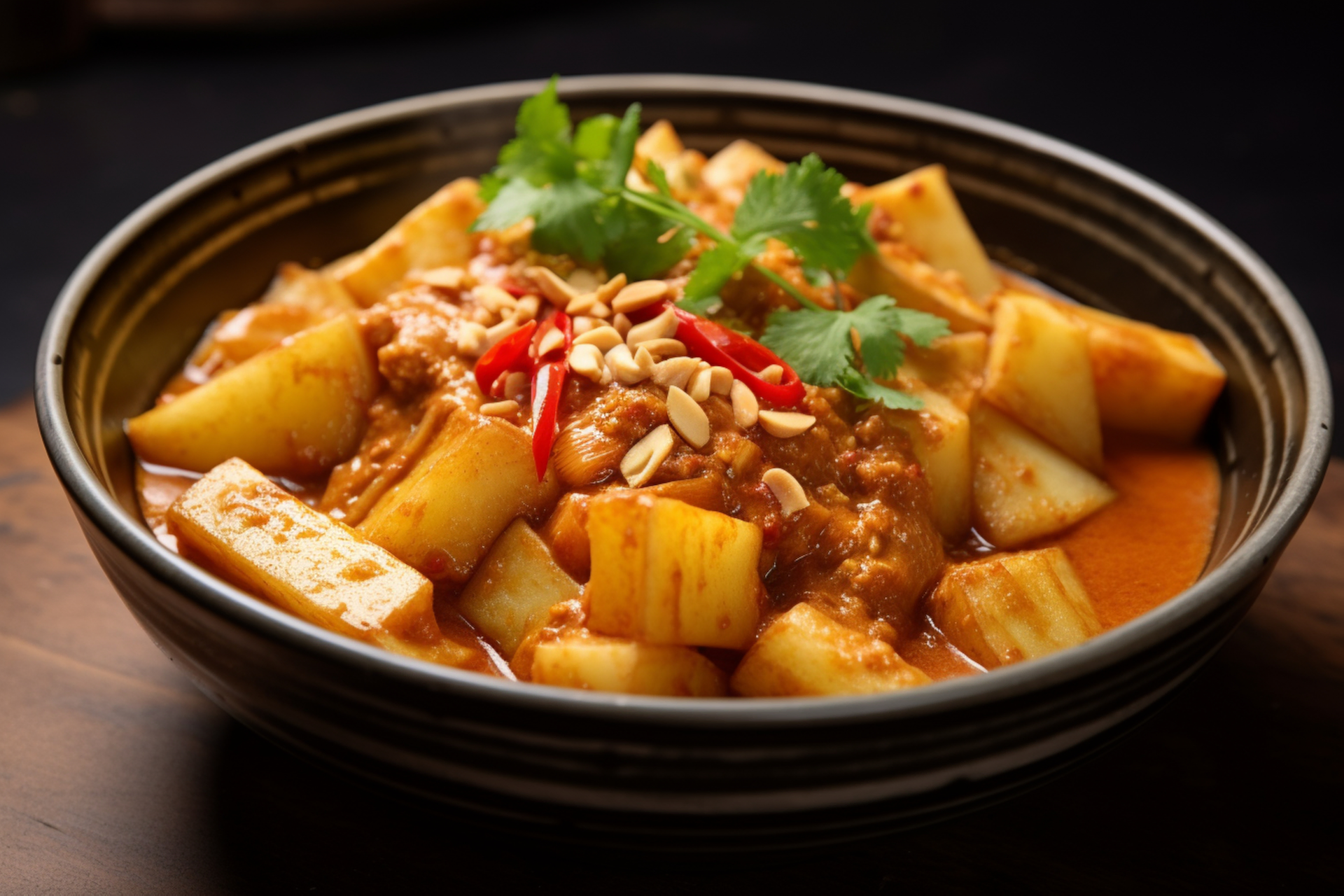 Aromatic Thai Massaman Curry with Potatoes and Peanuts