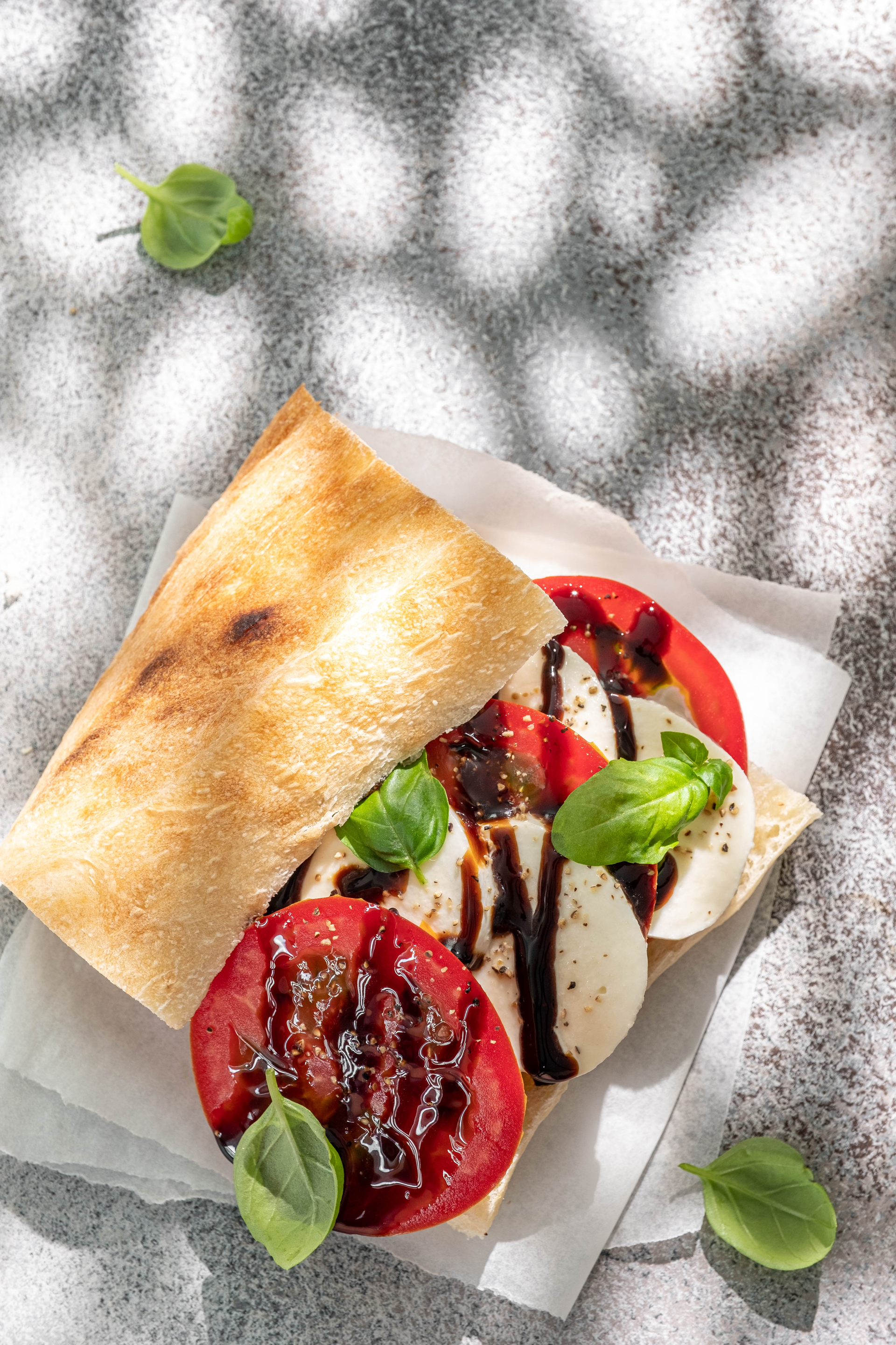 Balsamic-Glazed Italian Caprese Tart