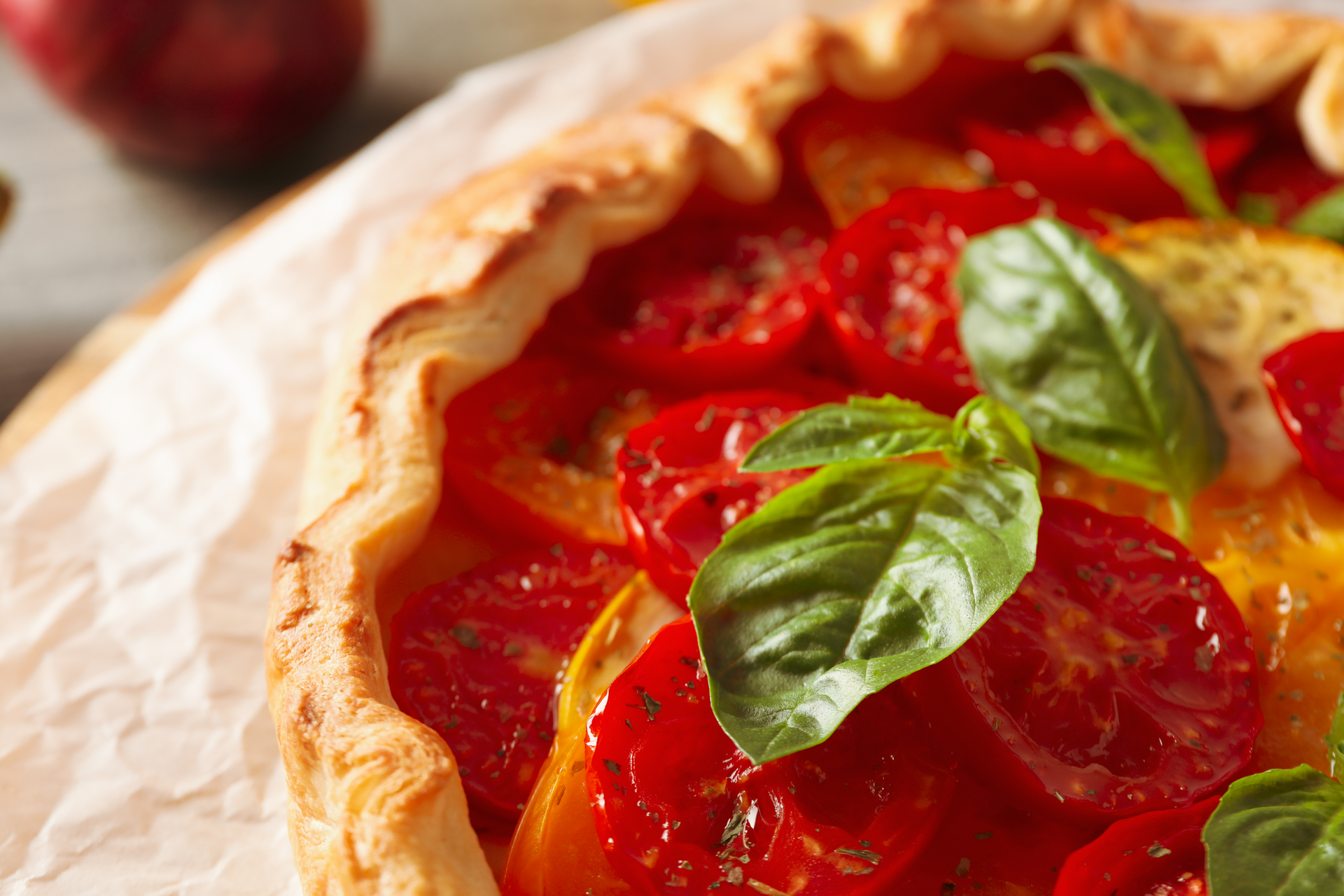 Balsamic-Glazed Italian Caprese Tart