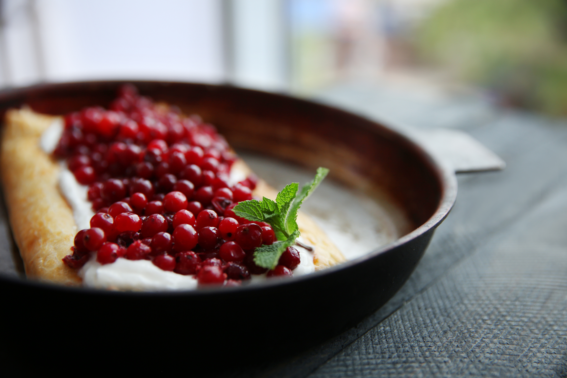 Baltic Dark Rye Breakfast Skyr with Lingonberries