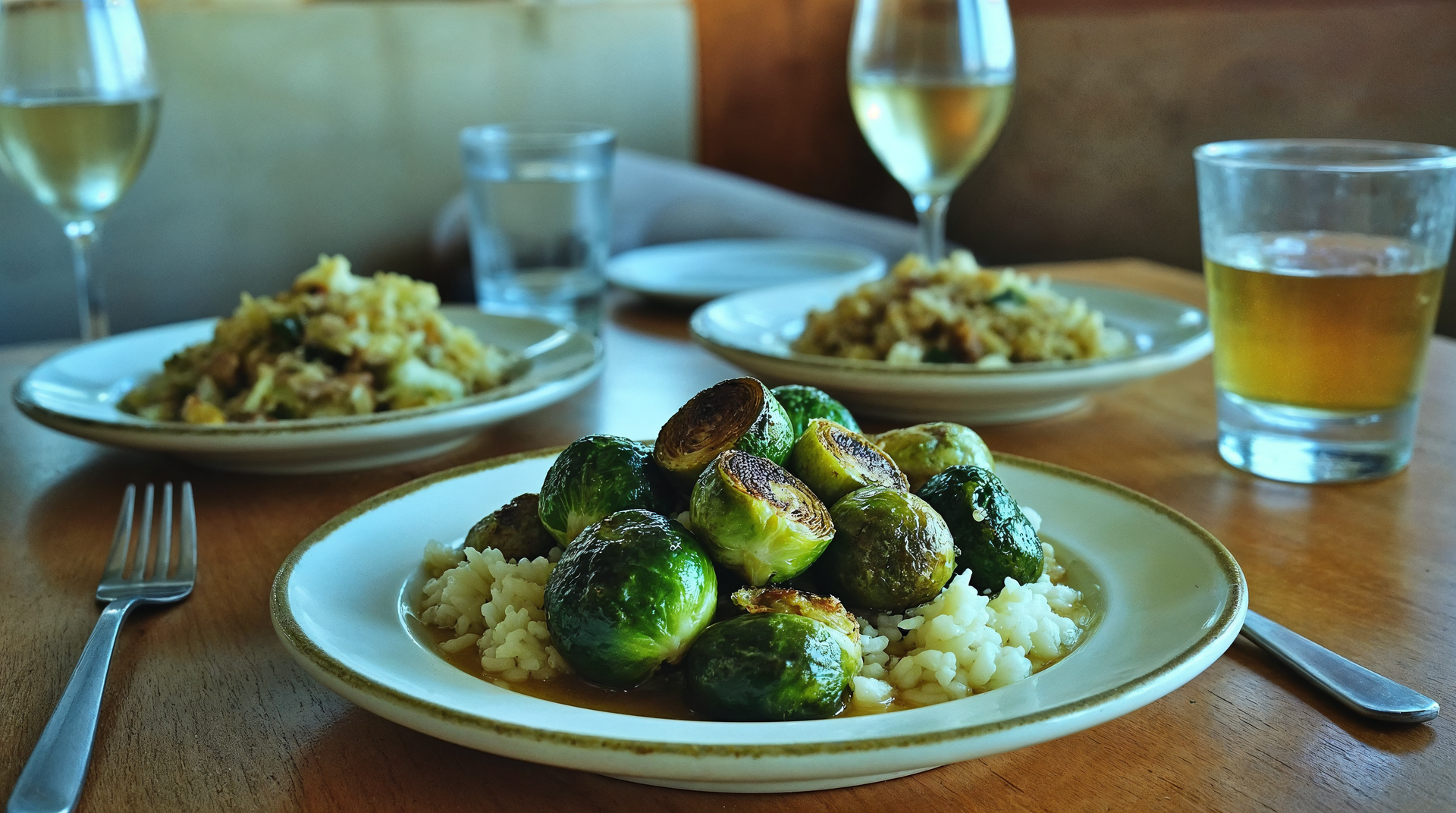 Belgian Stoemp with Caramelized Brussels Sprouts