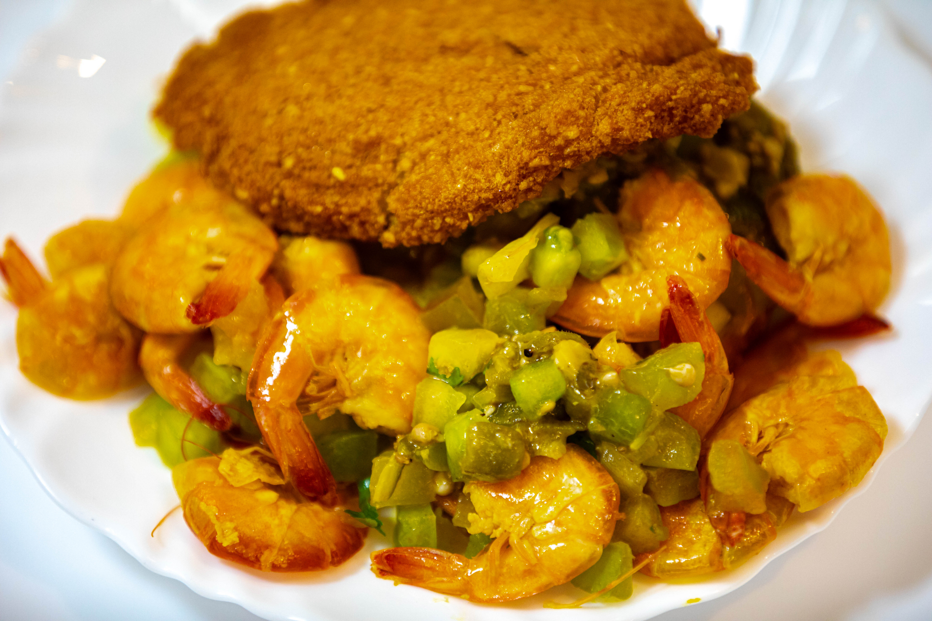 Brazilian Acarajé Fritters with Shrimp and Okra