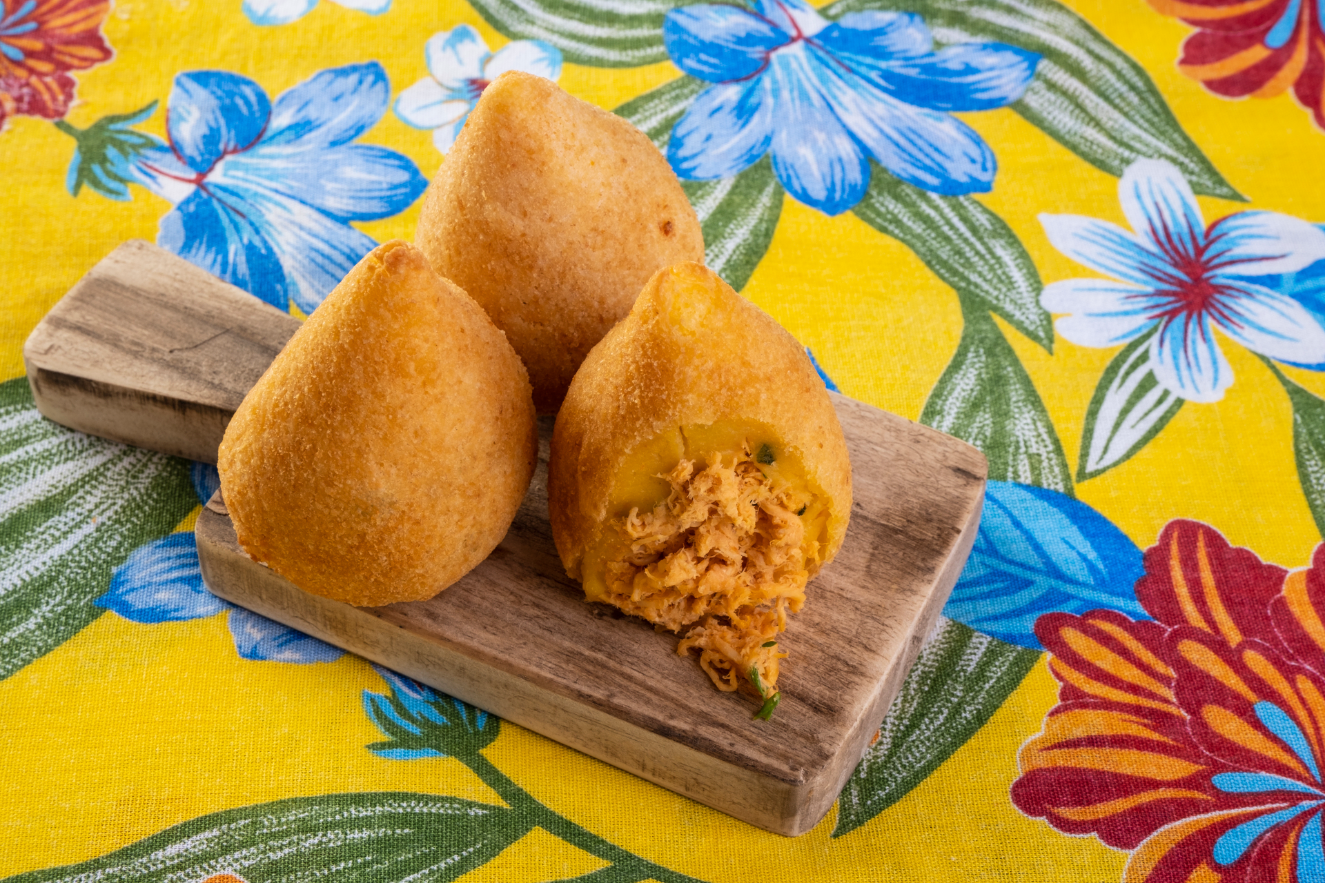 Brazilian Coxinha with Creamy Chicken Filling
