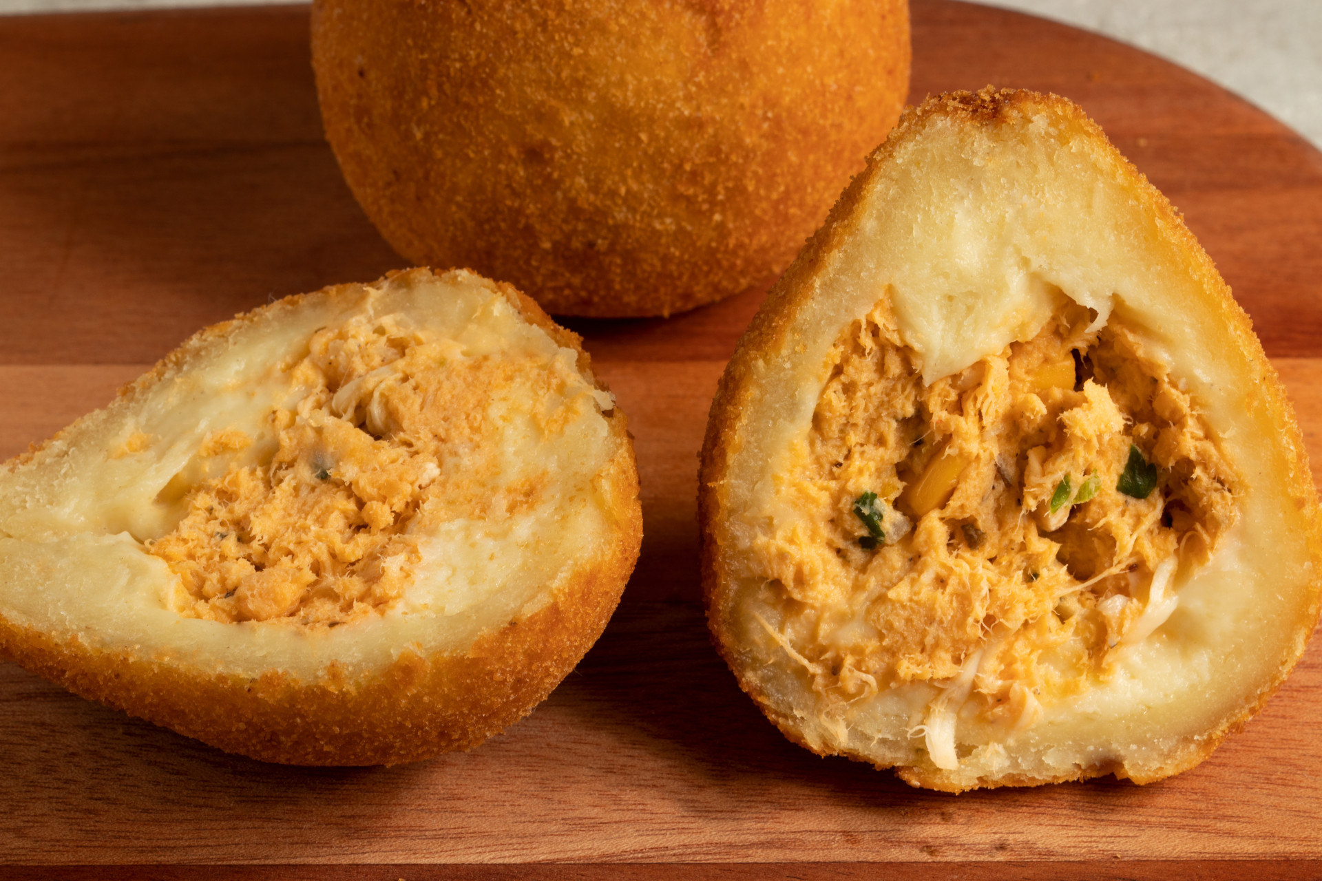 Brazilian Coxinha with Creamy Chicken Filling