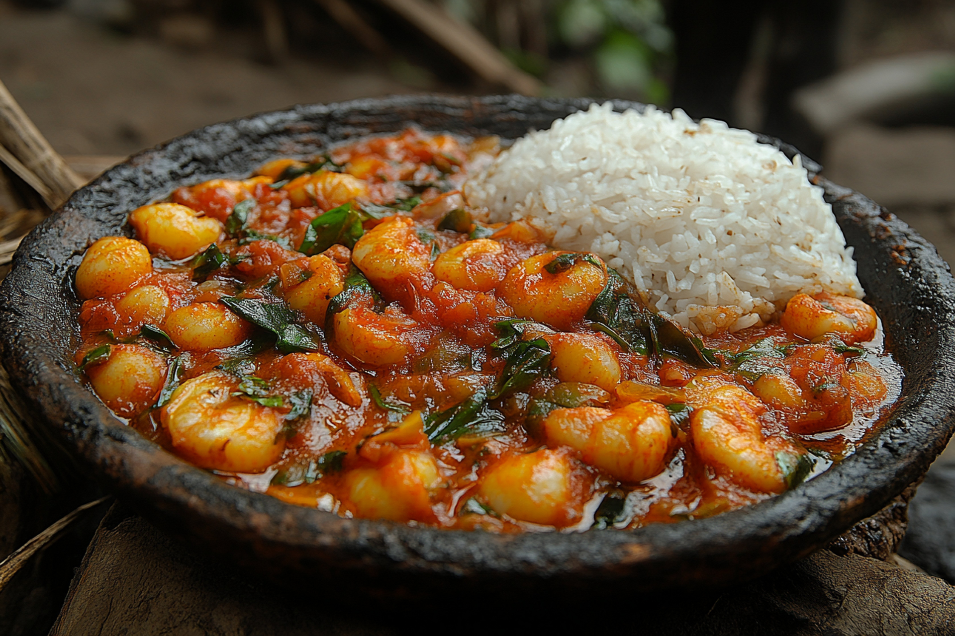 Brazilian Moqueca Fish Pot with Cashew Nut Rice