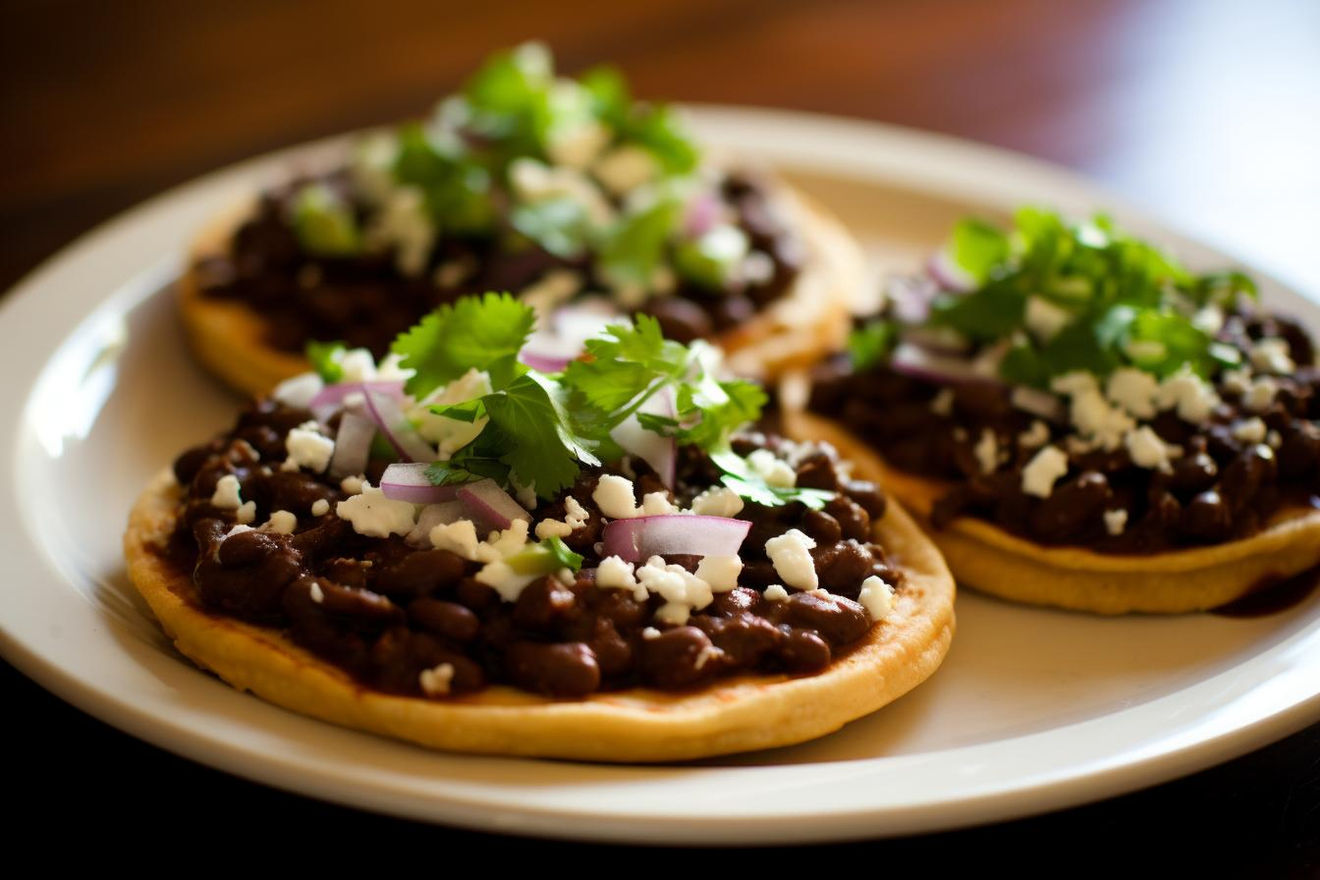 Brazilian Smoky Calabresa and Tapioca Bite with Black Bean Dip
