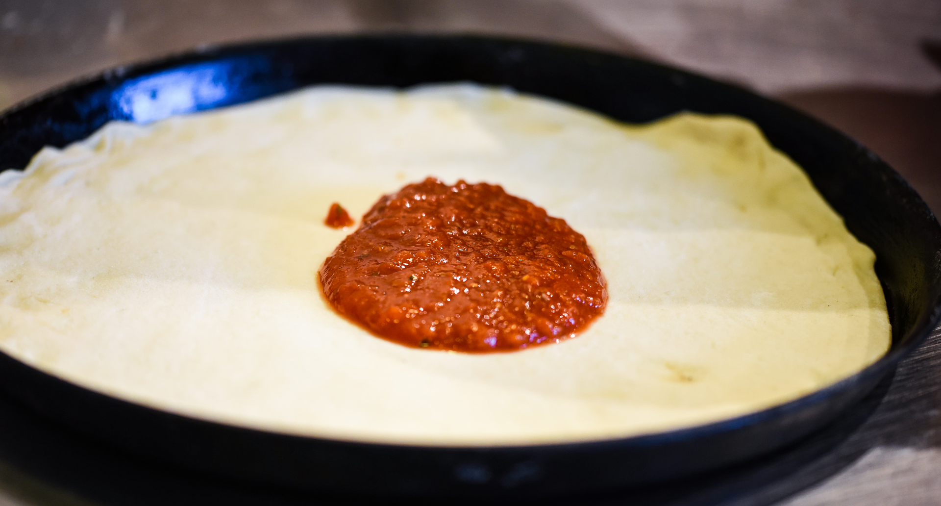 Bubbling Indian Fermented Rice Dosas with Spicy Tomato Chutney