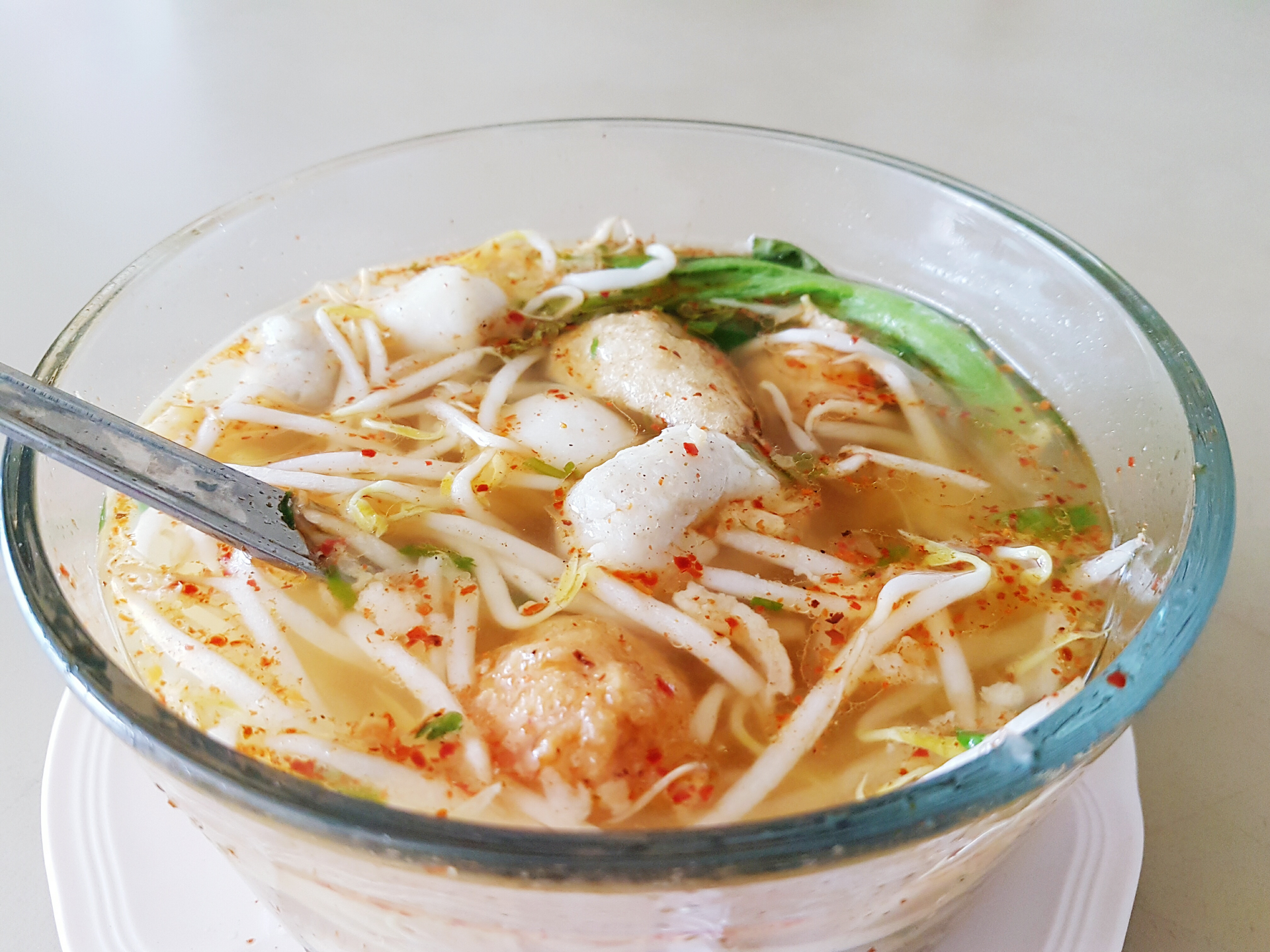 Burmese Coconut Noodle Soup with Lemongrass Chicken