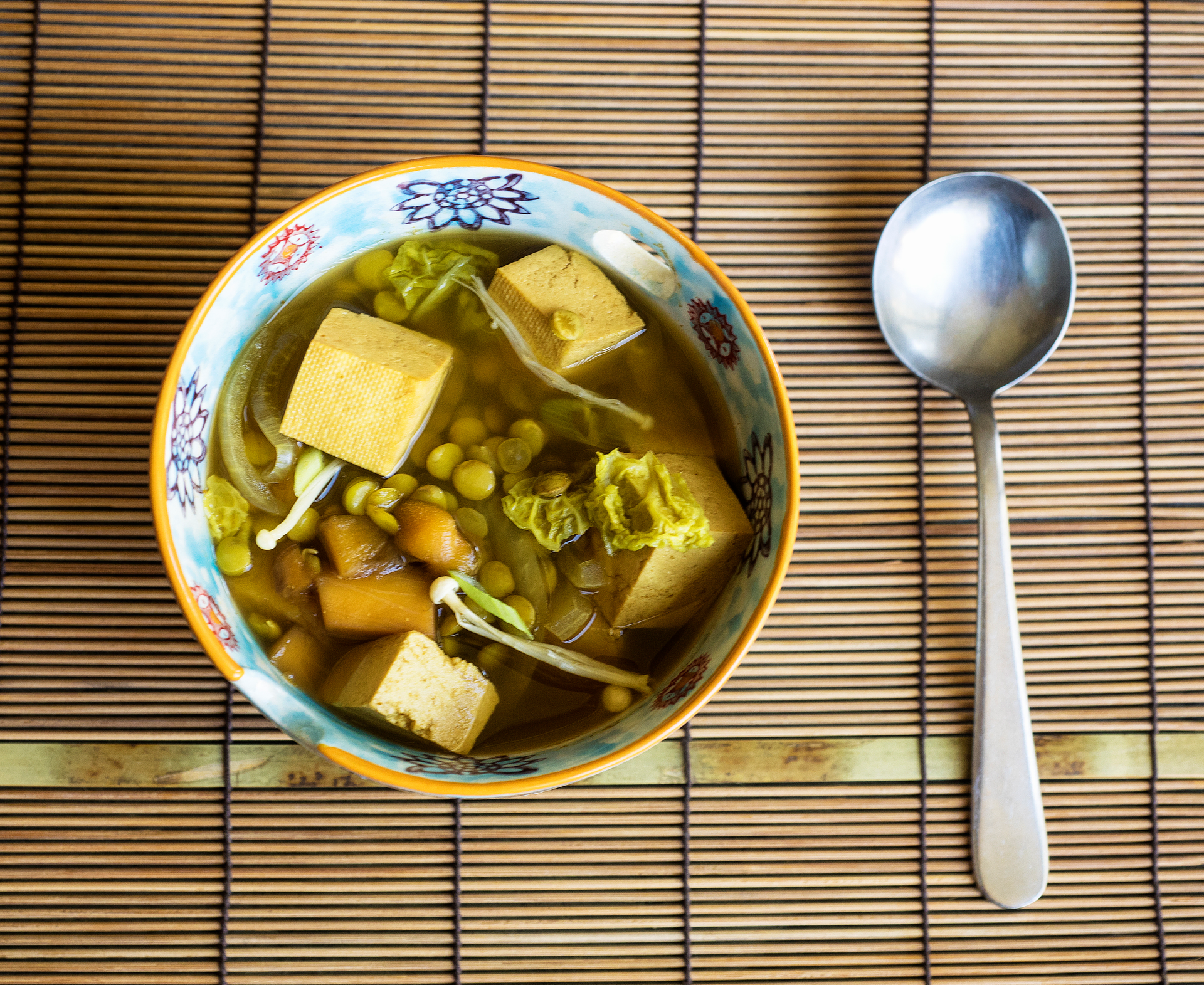 Burmese Fermented Tea Leaf Tofu with Pickled Ginger