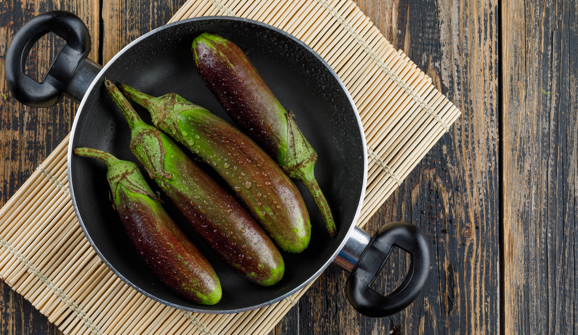 Burmese Tamarind-Glazed Eggplant with Green Onion Garnish
