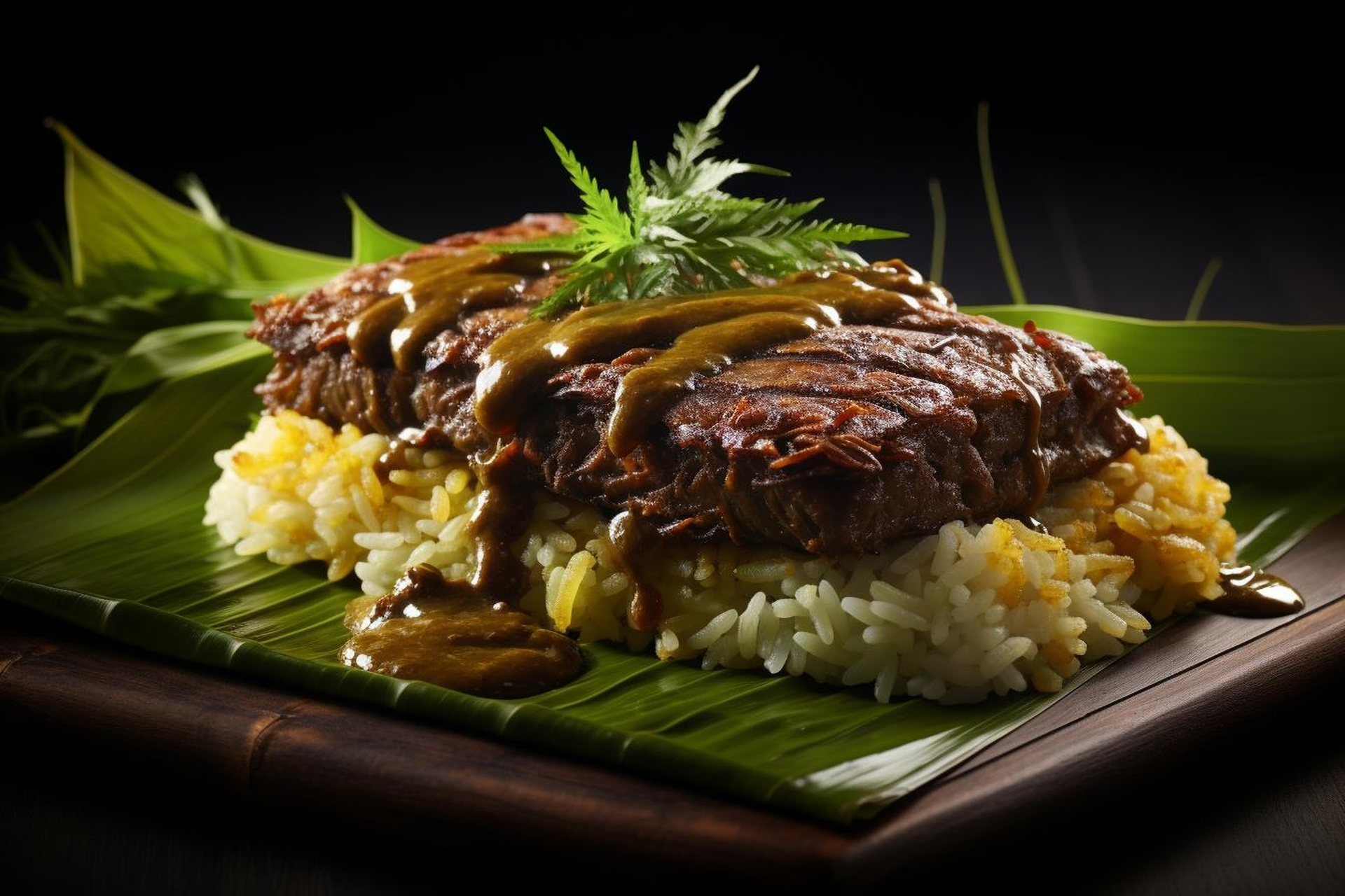 Caribbean Ginger Beer Braised Beef Brisket with Cilantro Rice
