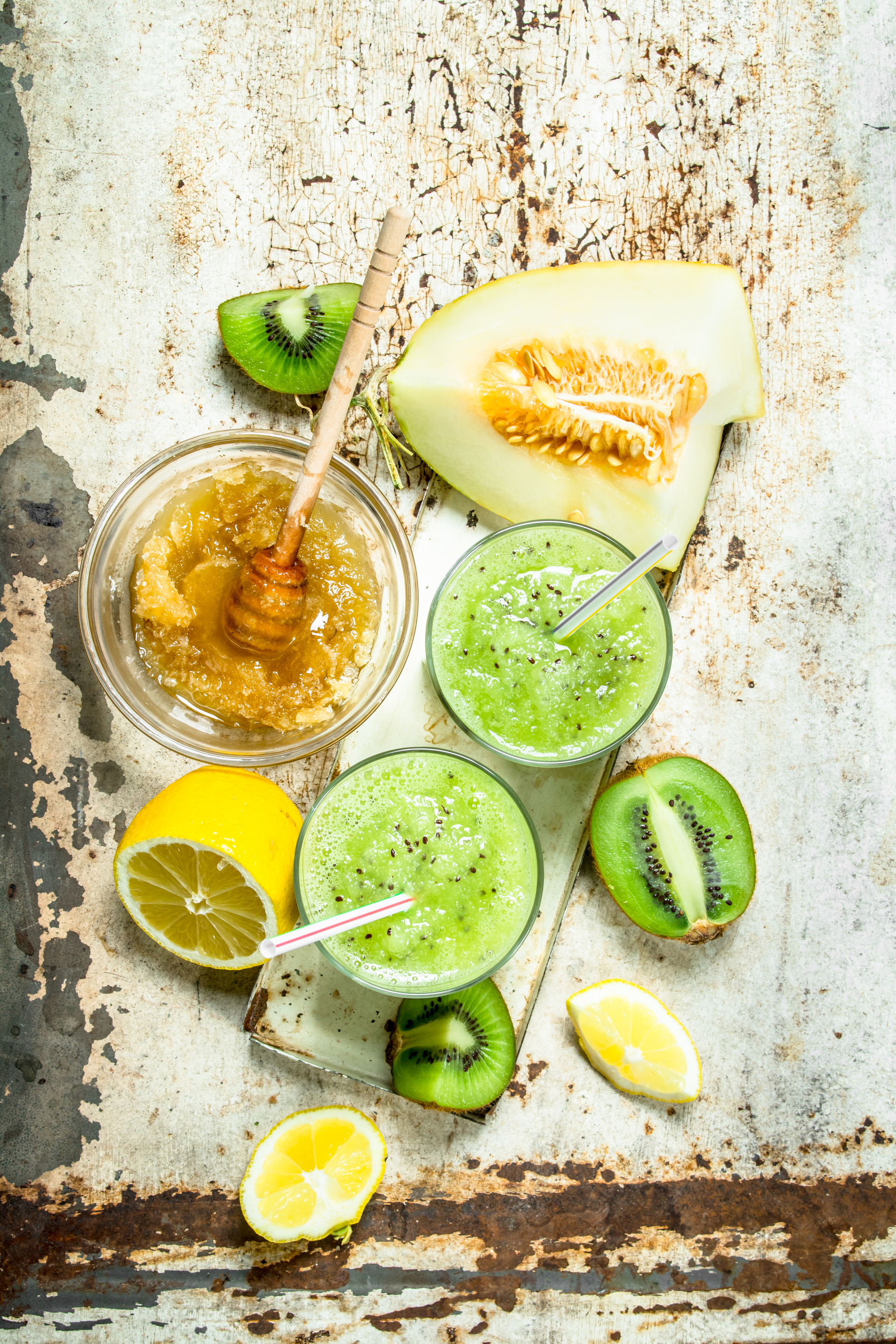 Chilled Sicilian Citrus Granita with Fresh Mint and Pistachio Dust