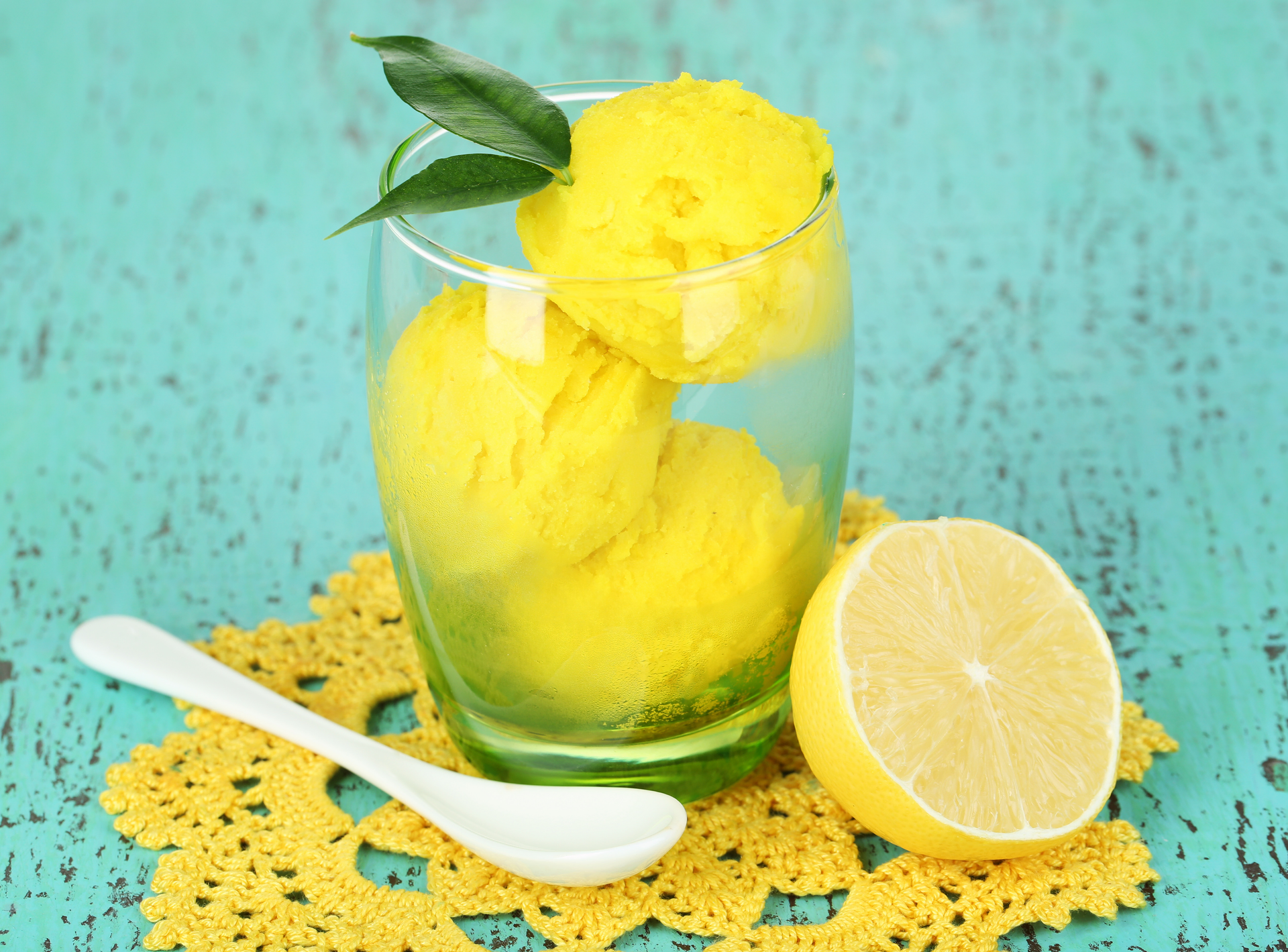 Chilled Sicilian Citrus Granita with Fresh Mint and Pistachio Dust