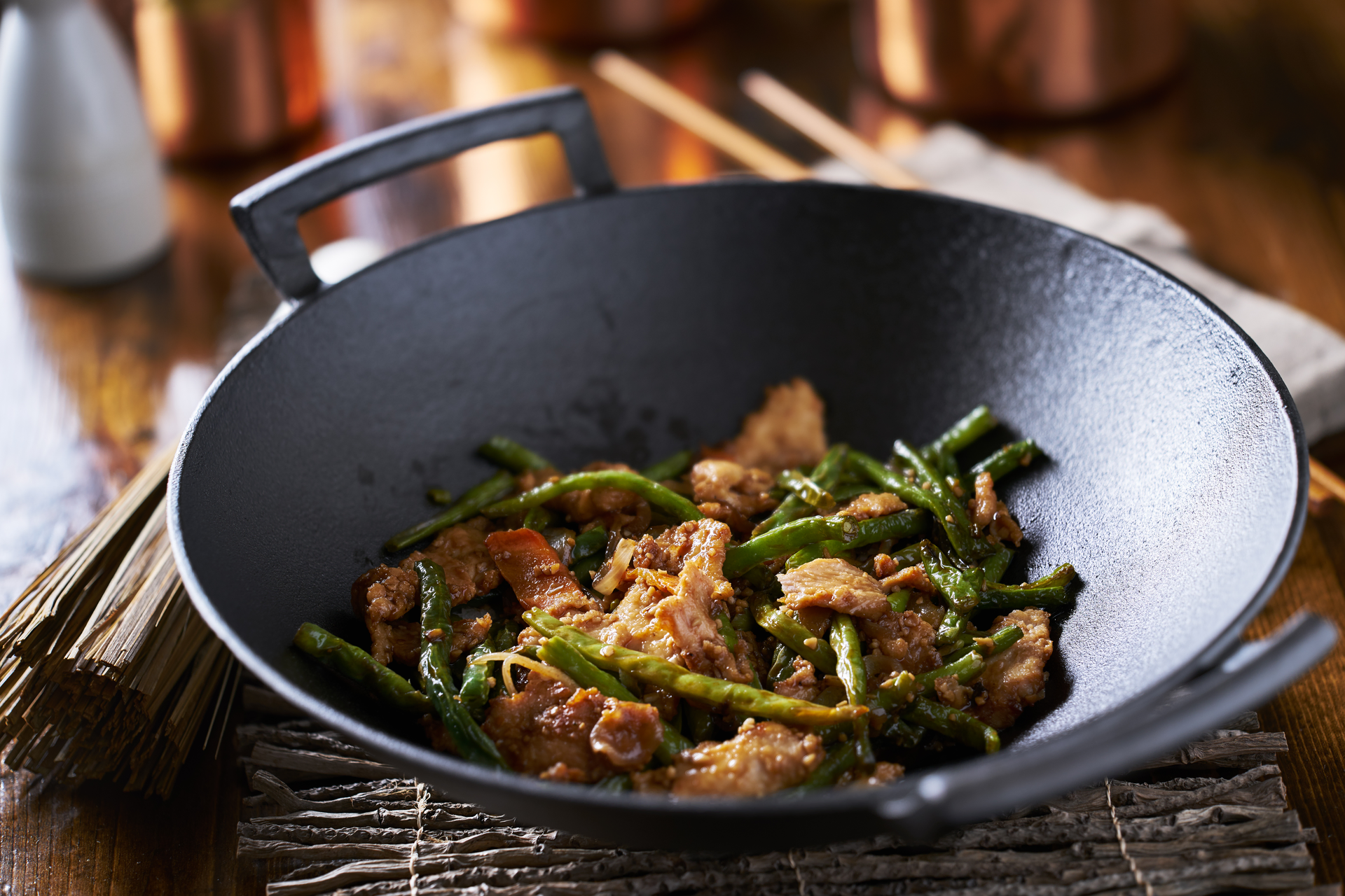 Chinese Pork and Cucumber Stir Fry with Sesame Oil