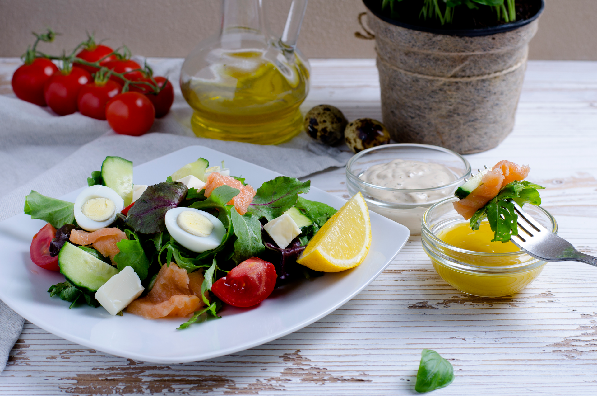 Citrusy Greek Salad with Ouzo-Infused Dressing