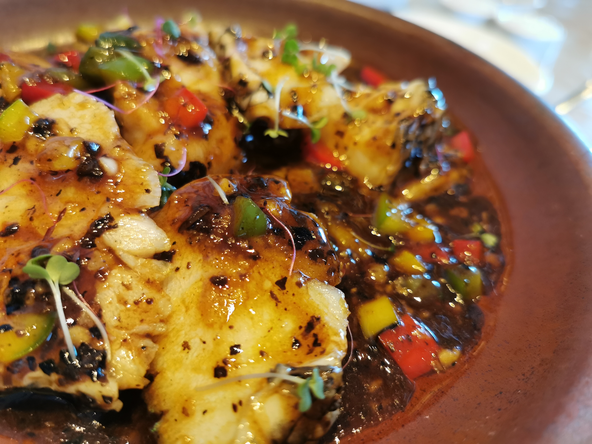 Coconut-Crusted Guyanese Pepperpot with Cassareep