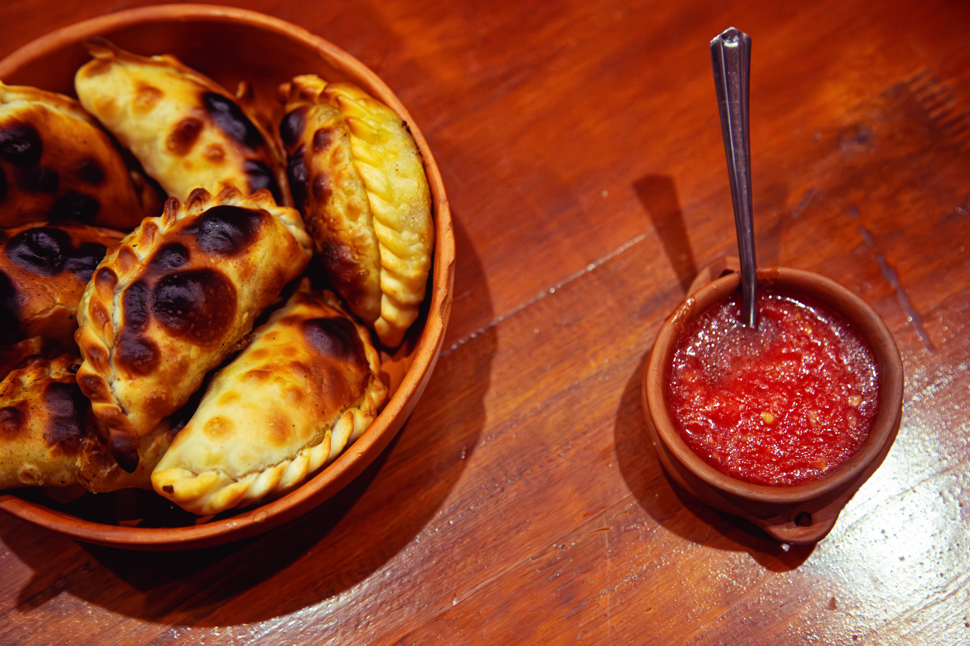 Colombian Chicken Empanadas with Aji Picante Dipping Sauce