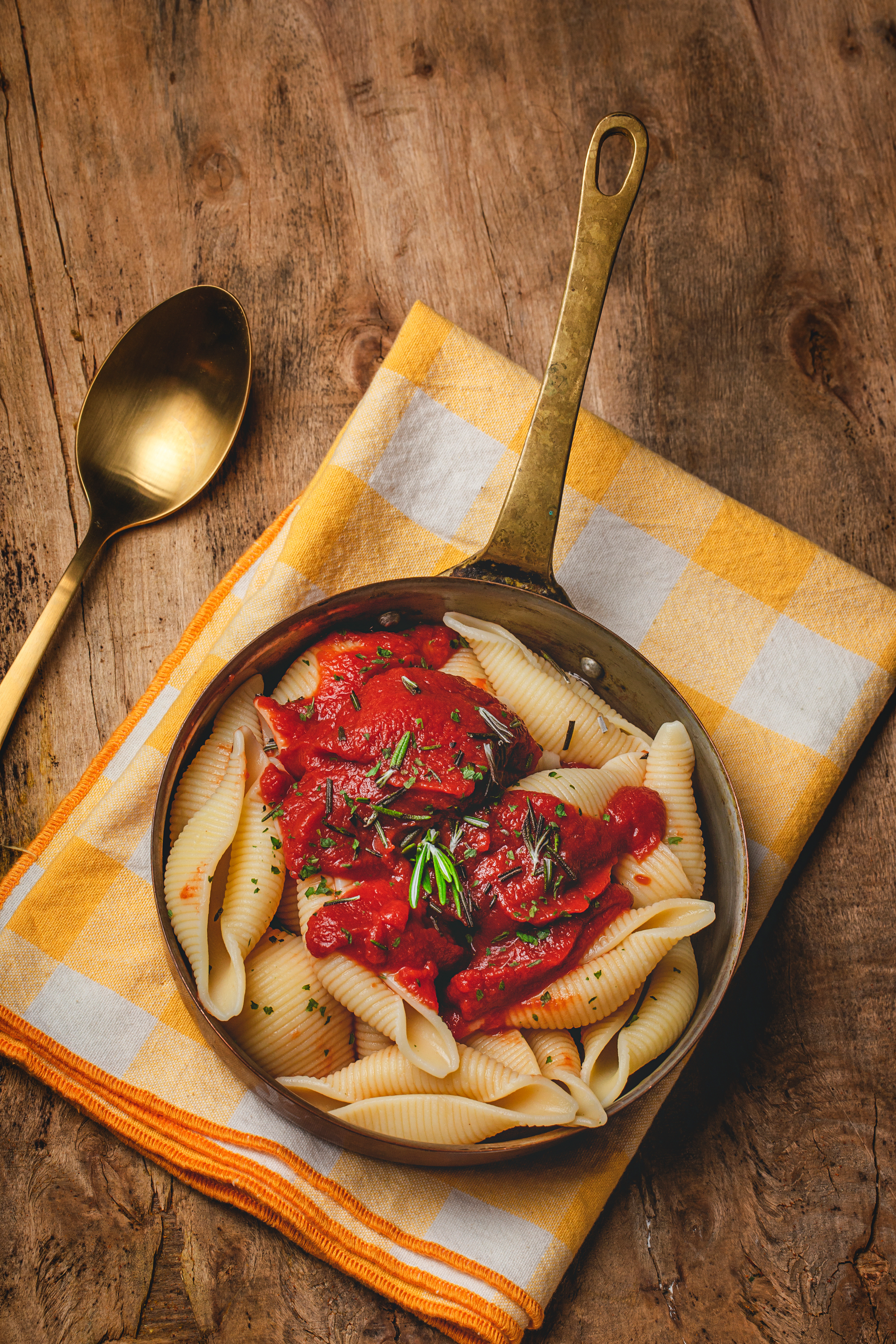 Creamy Argentine Chimichurri Pasta with Roasted Red Peppers