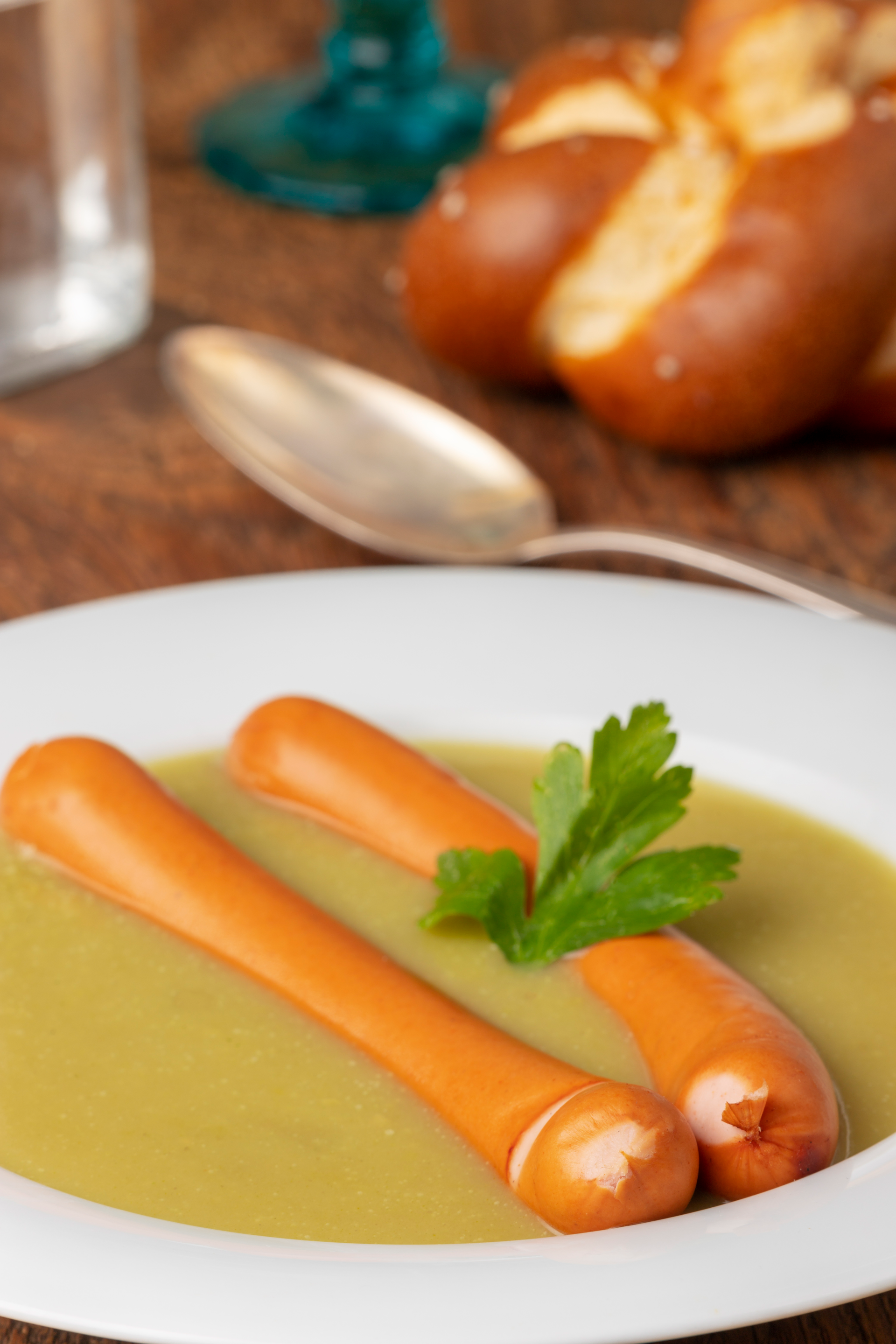 Creamy Dutch Erwtensoep with Smoked Sausage