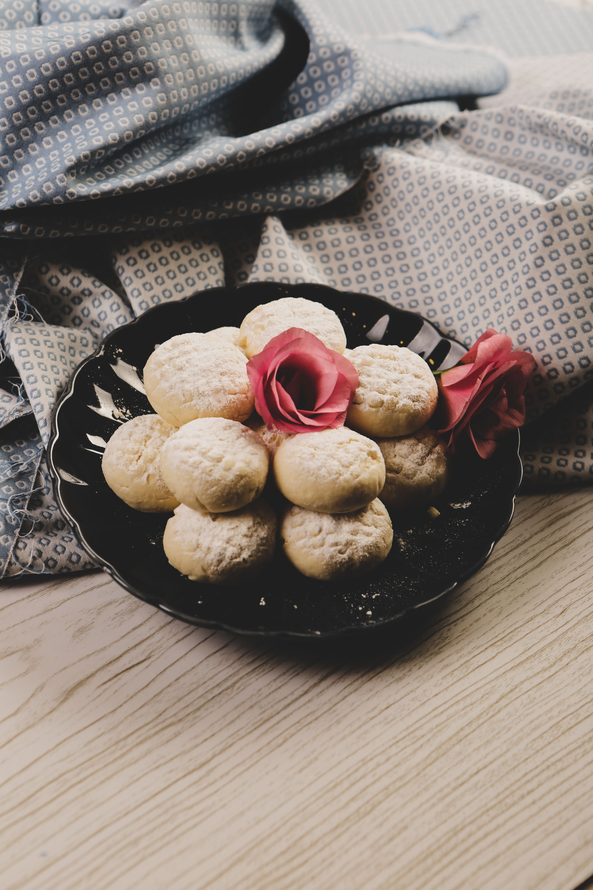 Creamy Egyptian Kahk Cookies with Rosewater Essence
