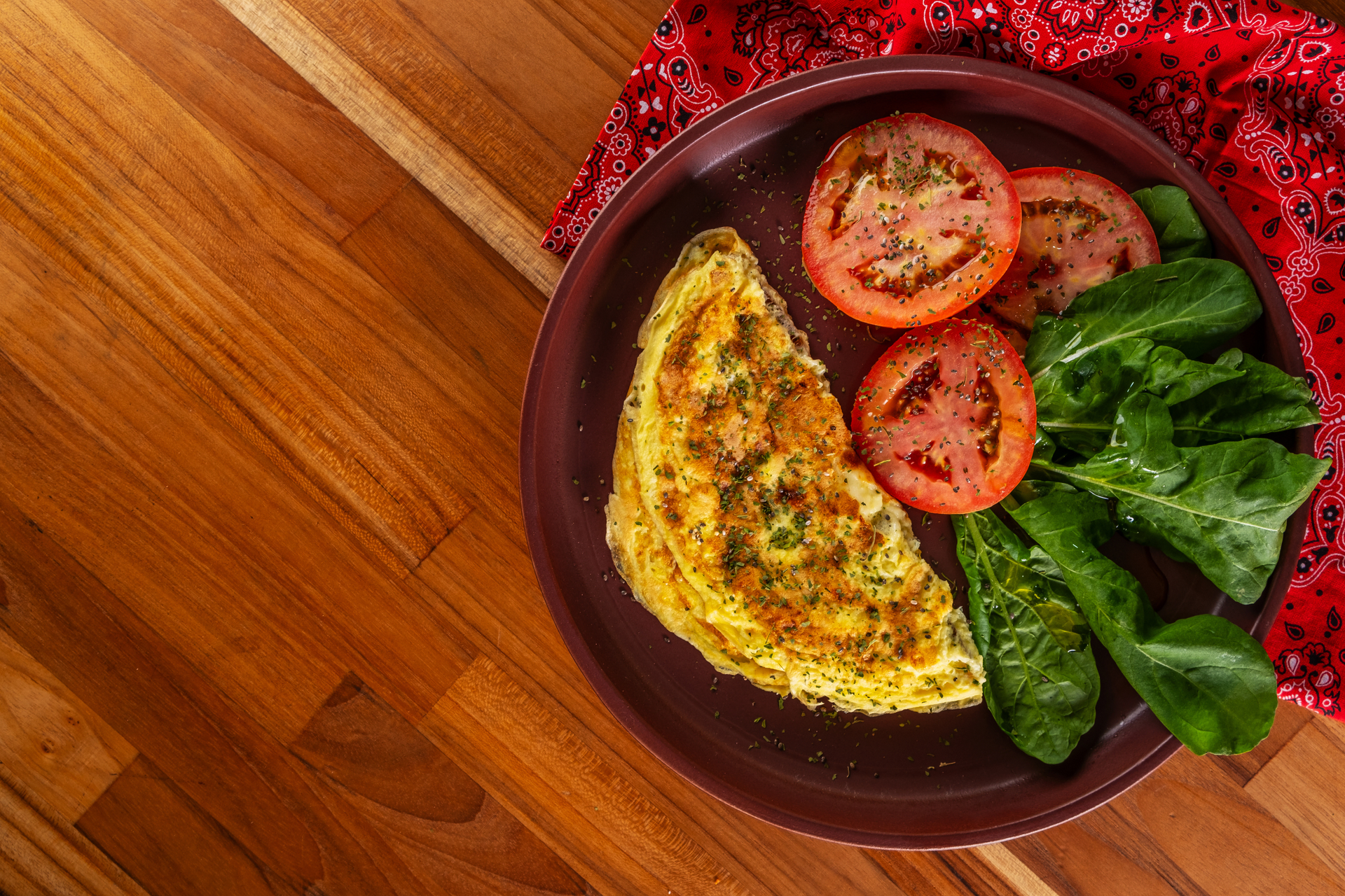 Creamy Ethiopian Teff Frittata with Berbere-Spiced Tomatoes