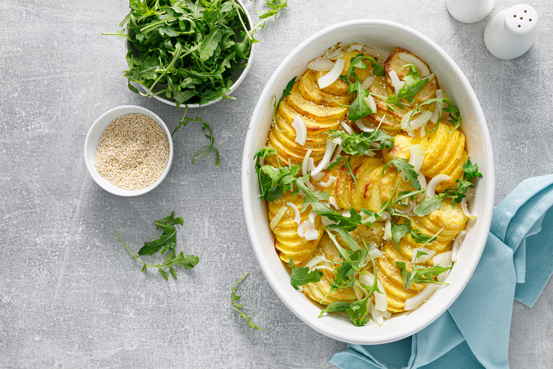 Creamy Finnish Karelian Potatoes with Dill Sauce