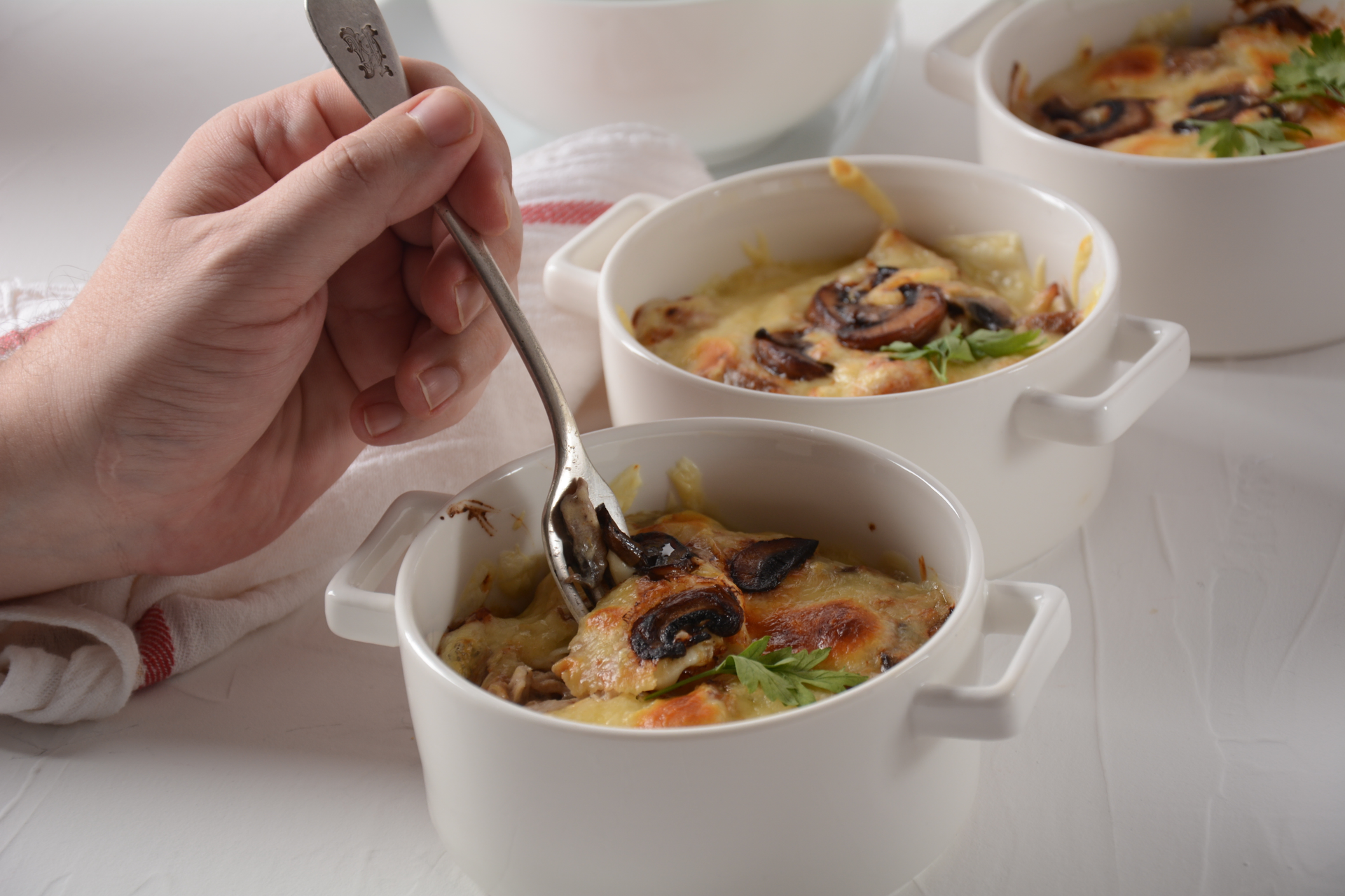 Creamy French Blanquette de Veau with Mushrooms and Pearl Onions