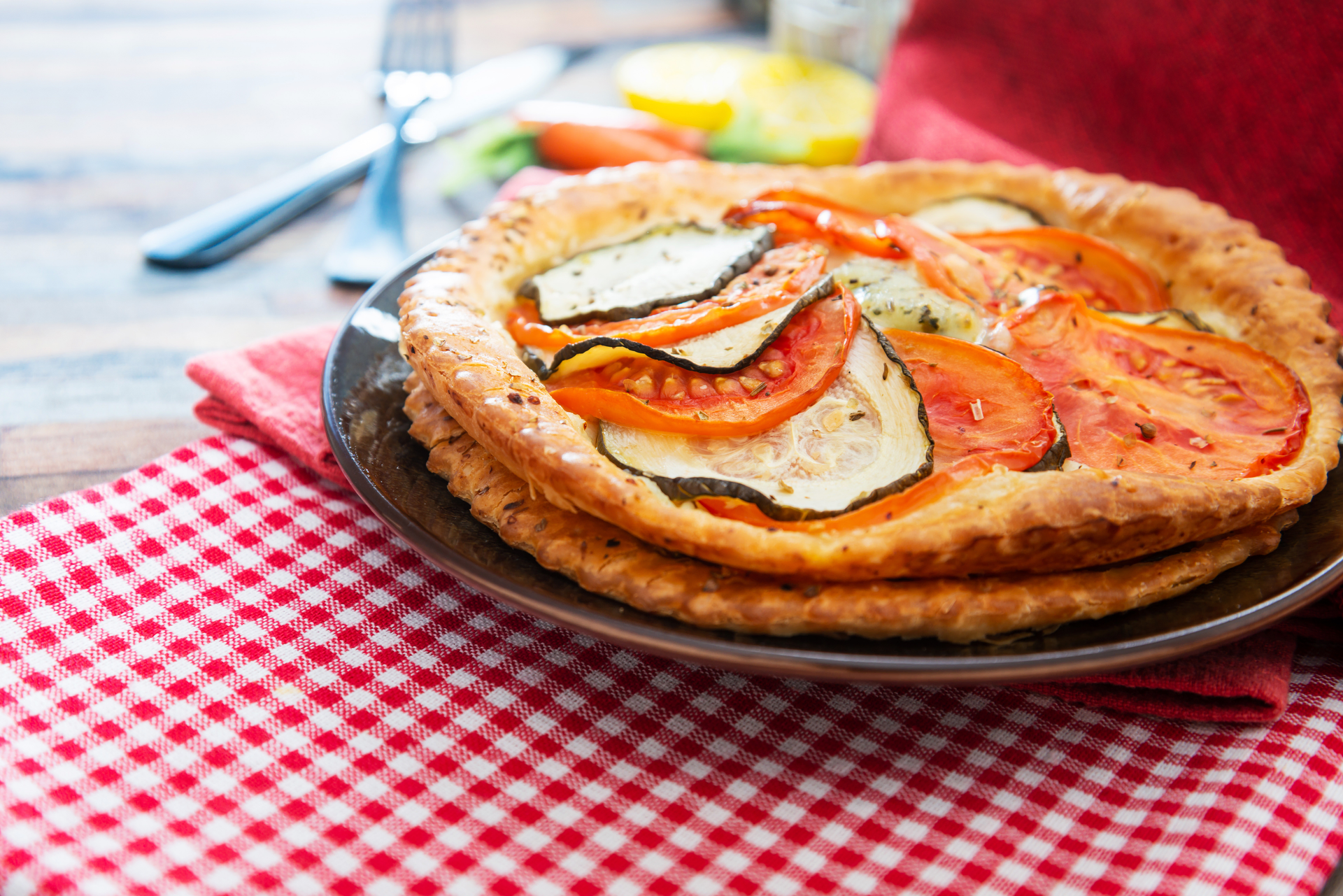 Creamy Greek Feta Tart with Sun-Dried Tomato Relish