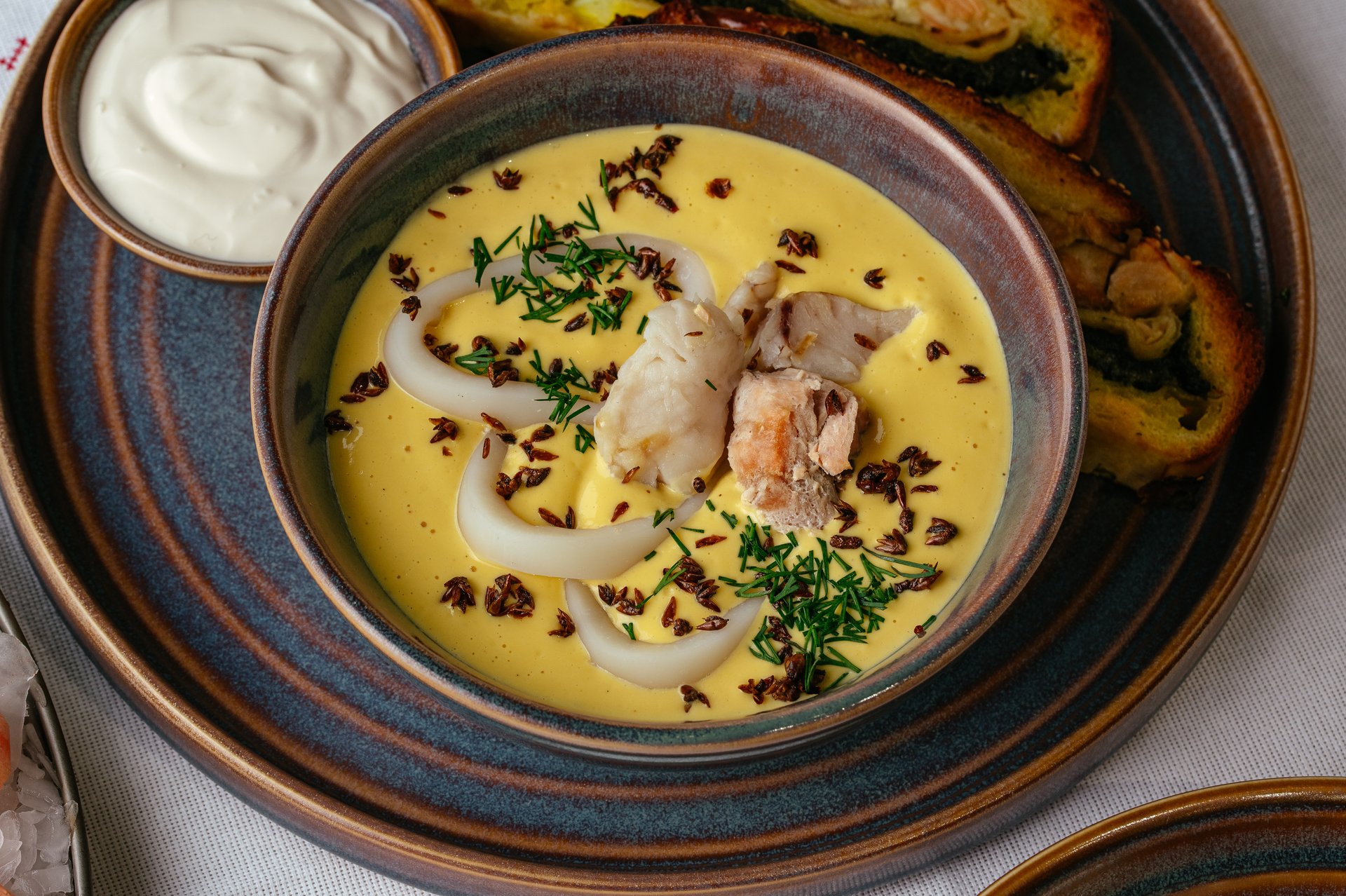 Creamy Icelandic Fish Chowder with Dill and Saffron