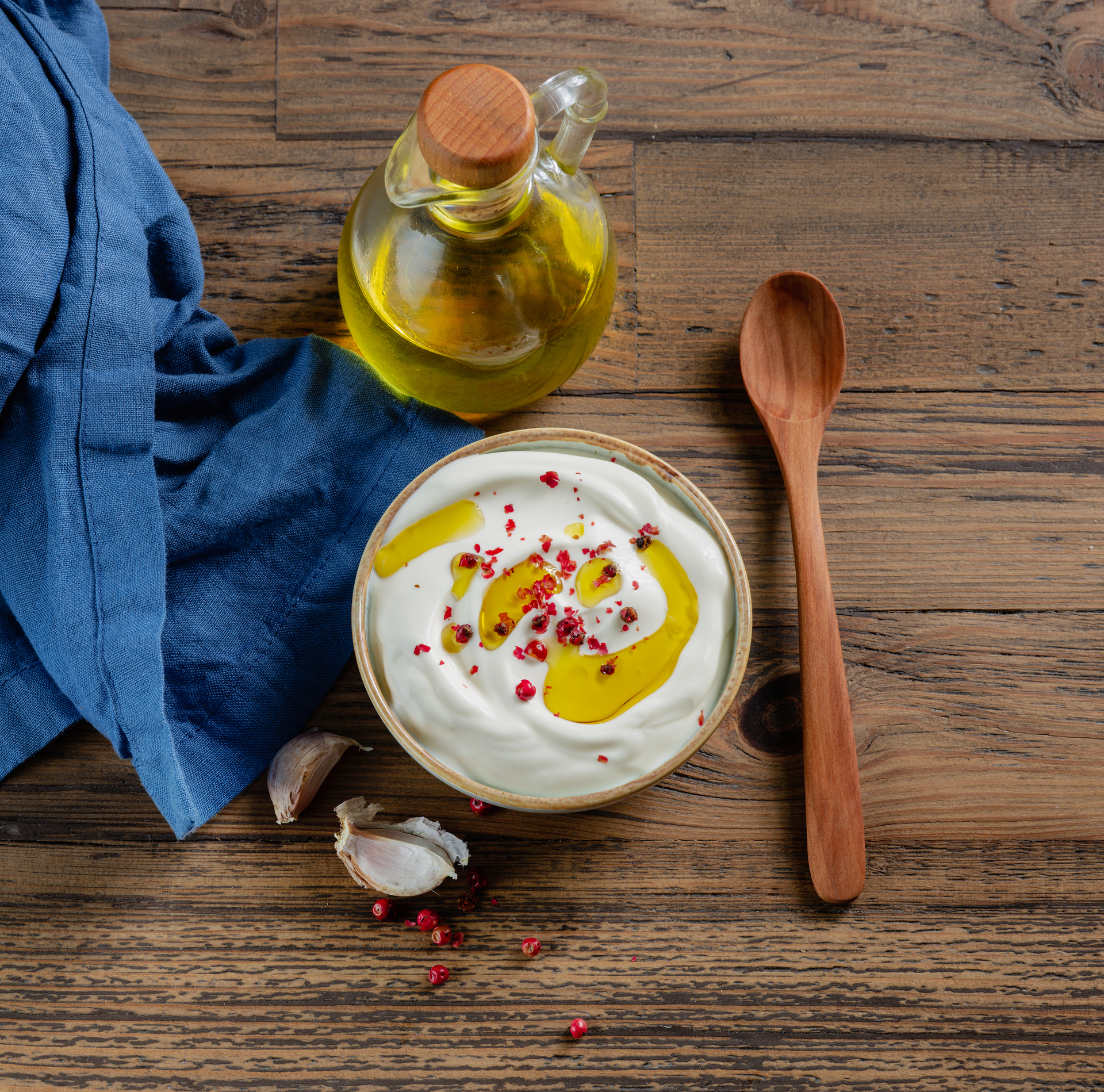 Creamy Israeli Labneh with Za'atar Oil Drizzle