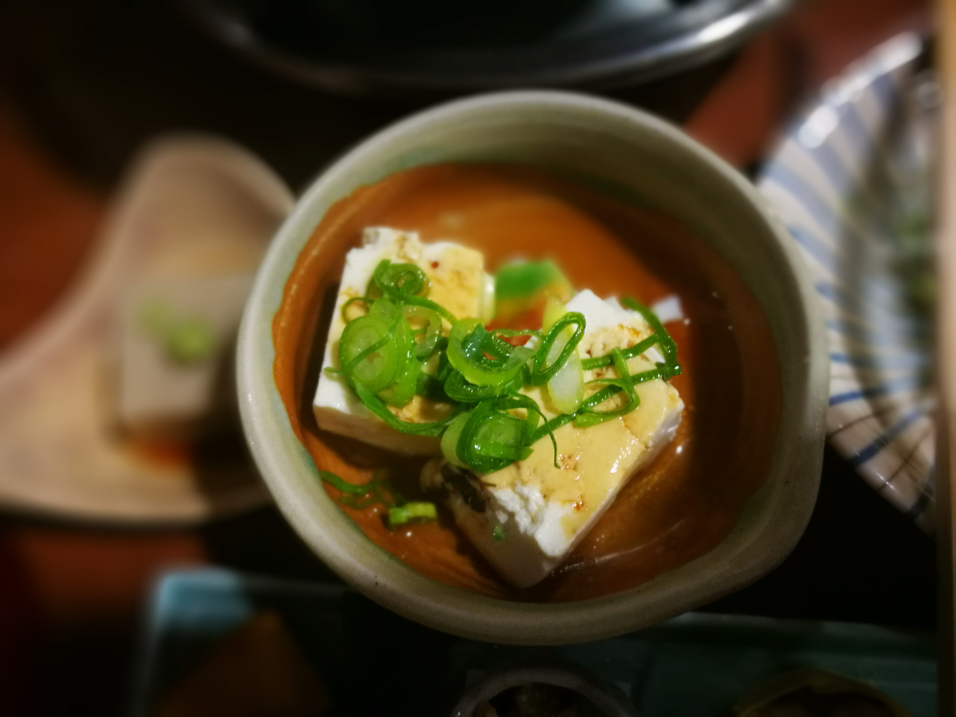 Creamy Japanese Tofu Ankake with Dashi Broth
