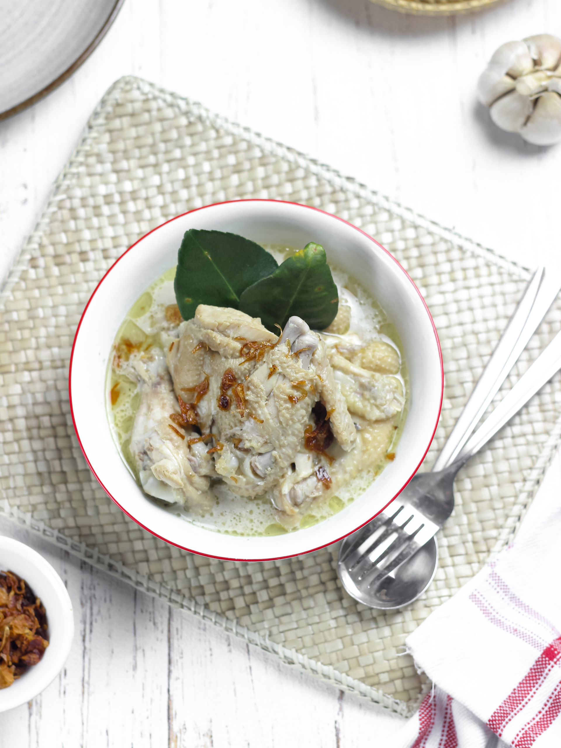 Creamy Malaysian Soto Ayam with Lemongrass and Coconut Milk