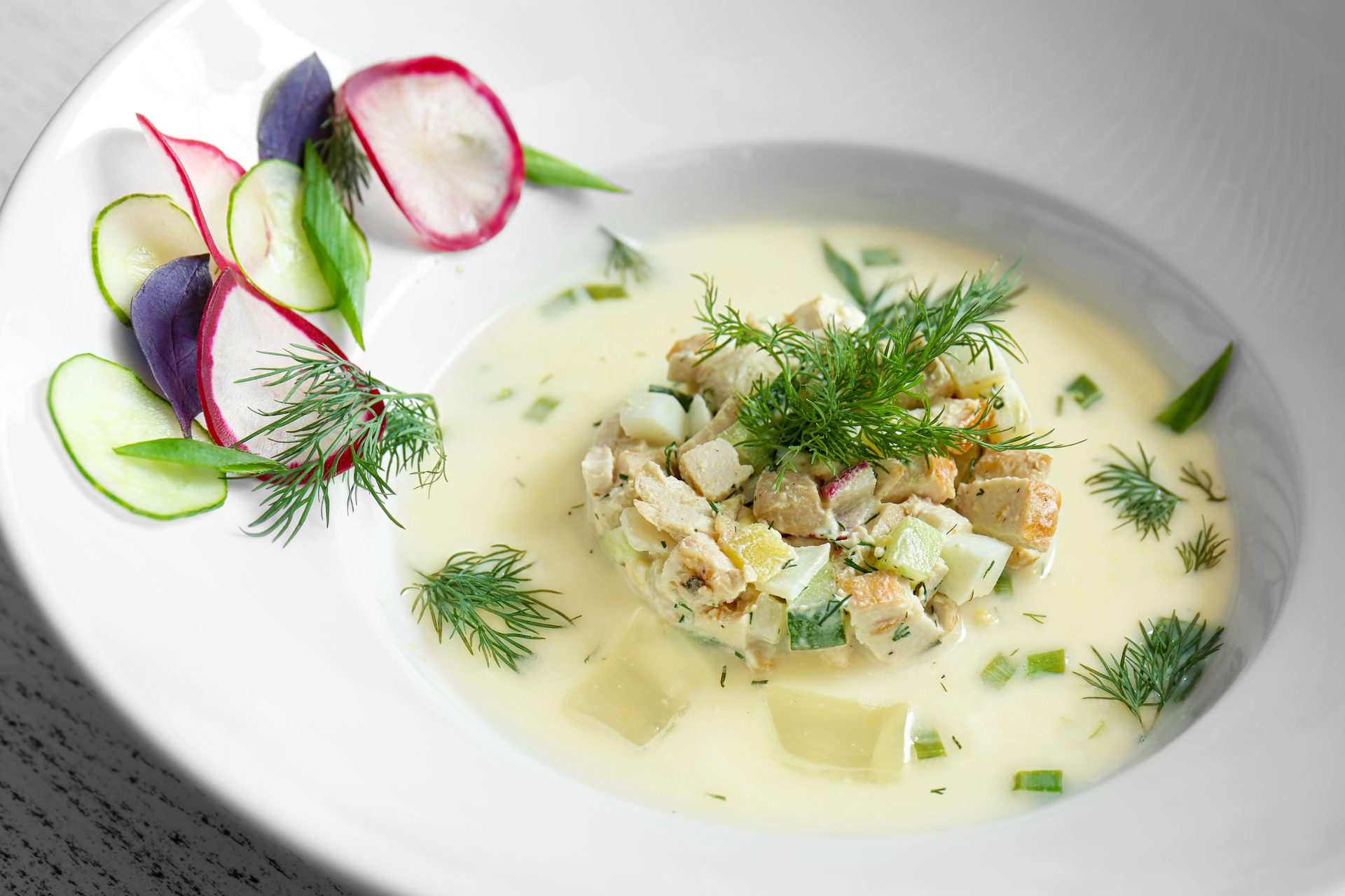 Creamy Norwegian Fish Soup with Dill and Potatoes