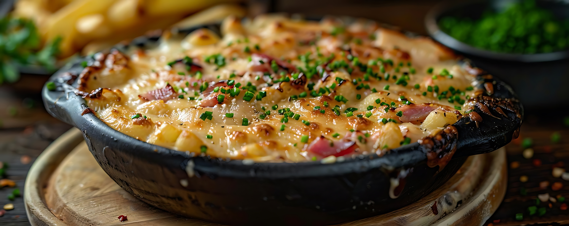 Creamy Swedish Hasselback Potato Gratin with Gruyere and Caramelized Shallots