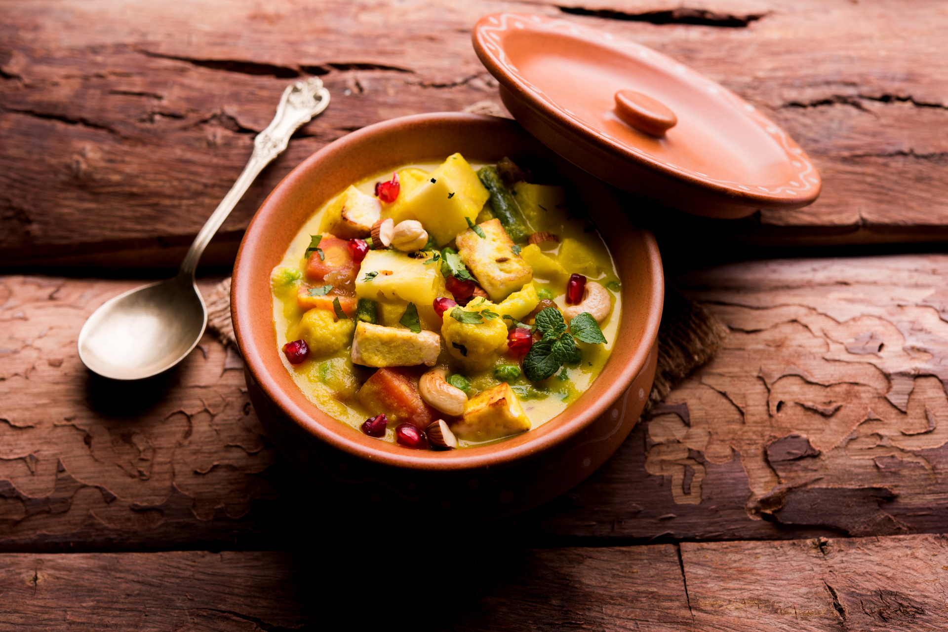 Creamy Tanzanian Coconut Bean Stew with Plantains