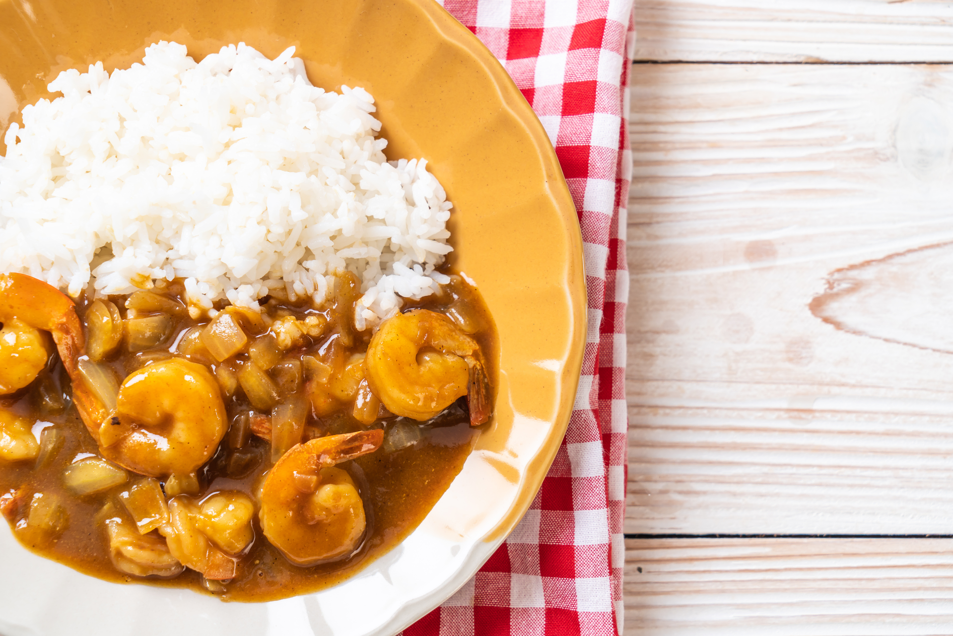 Creole Shrimp Étouffée with Rice and Celery