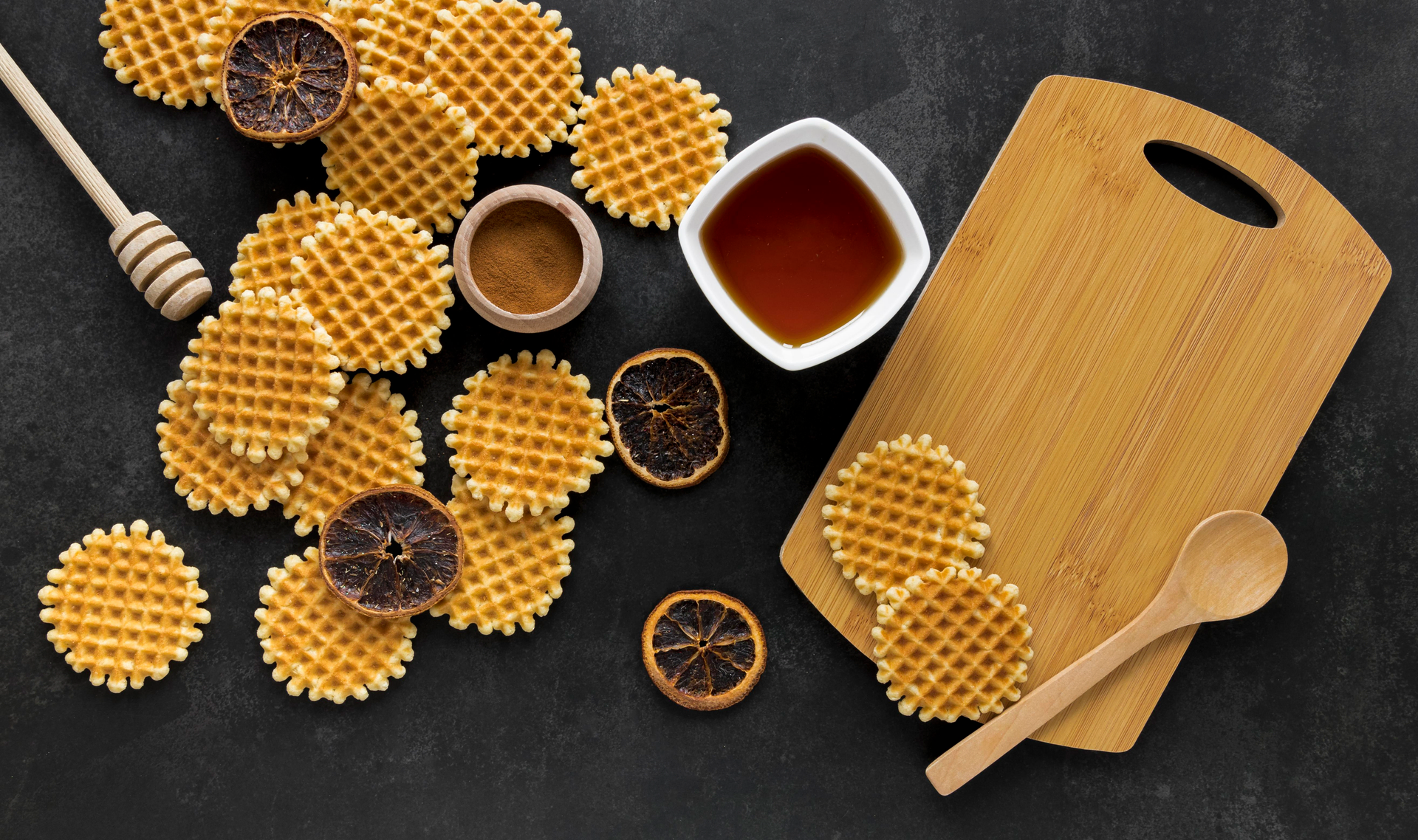 Crisp Dutch Stroopwafels with Caramel Drizzle