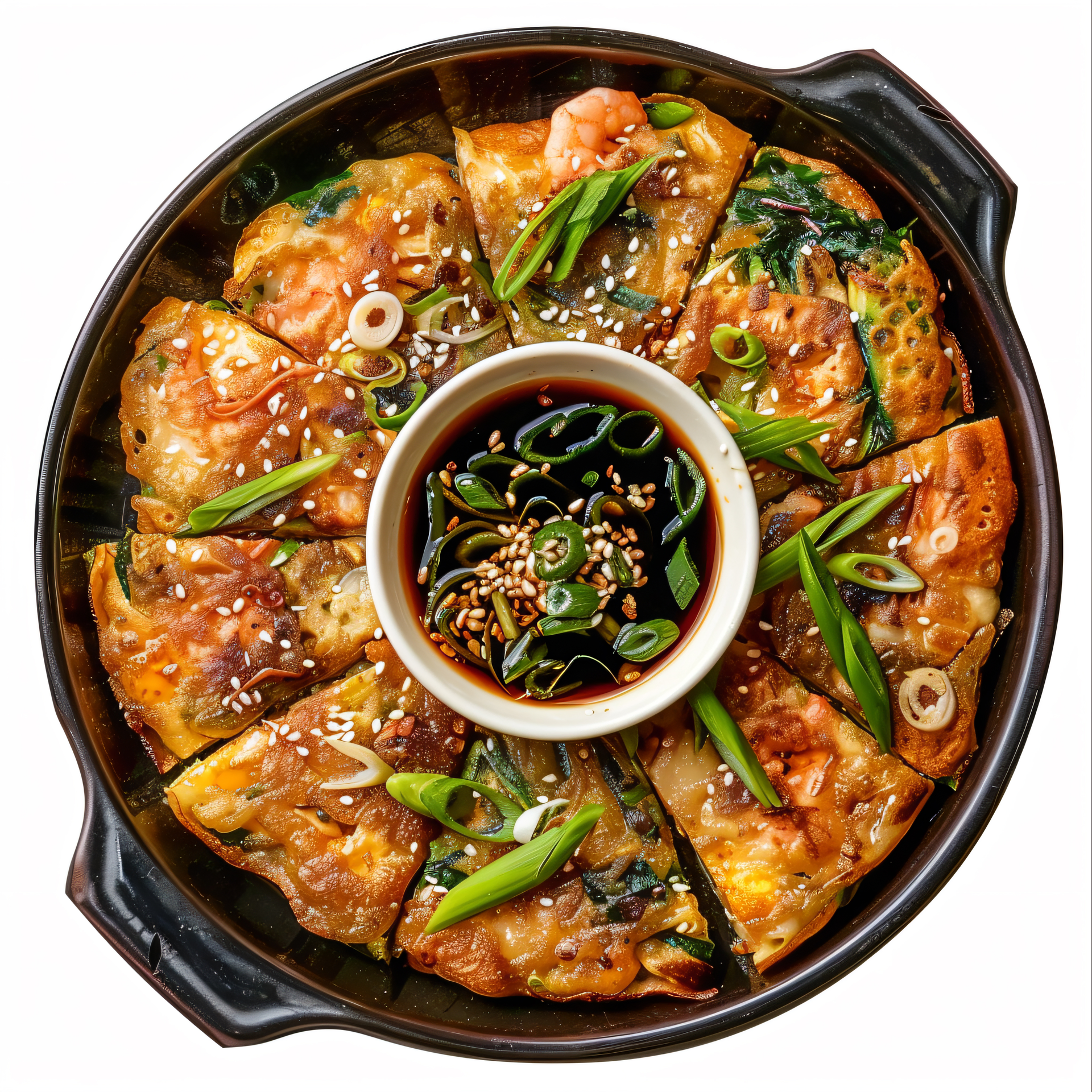 Crispy Korean Haemul Pajeon with Seafood and Scallions