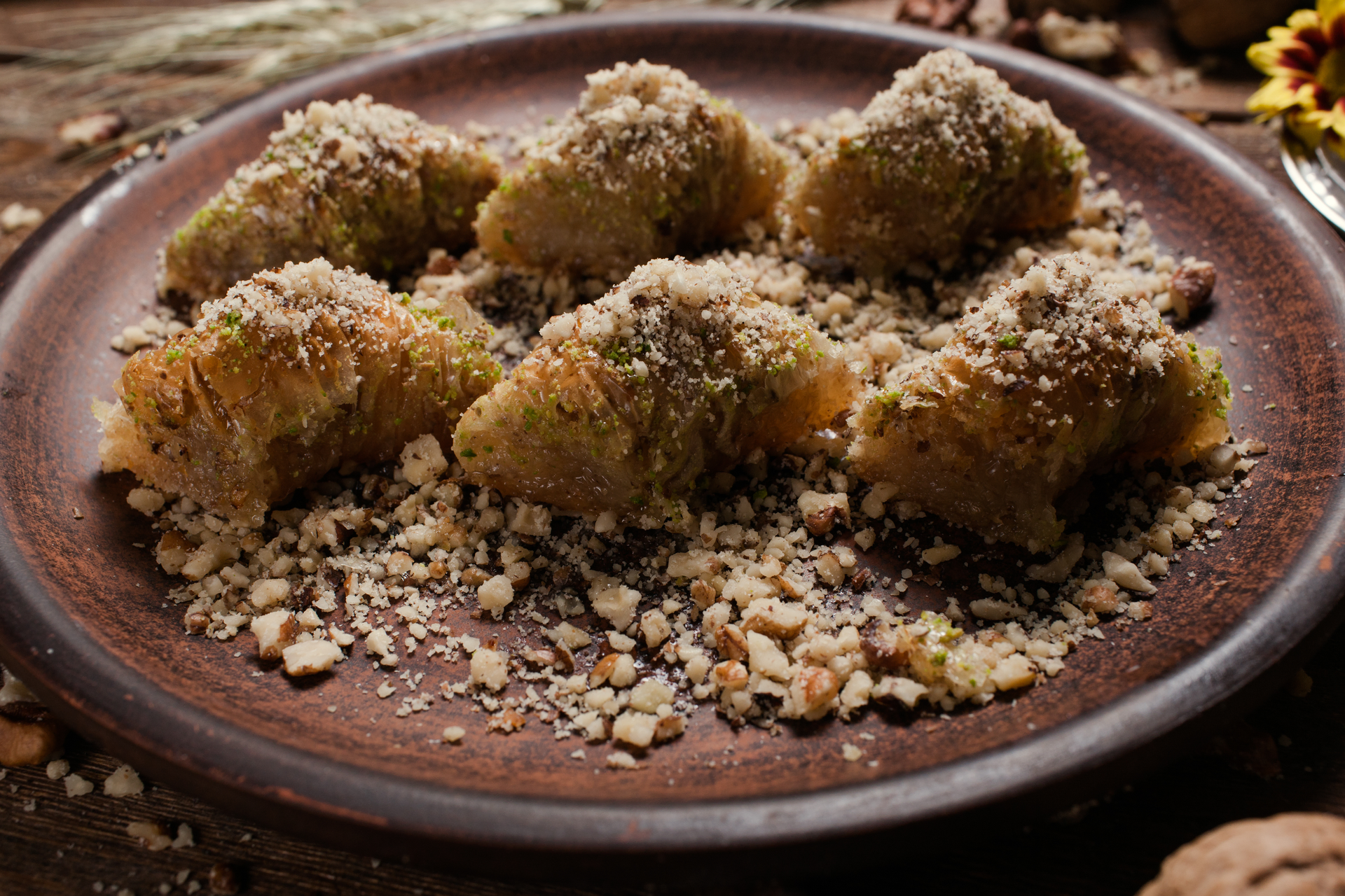 Crispy Syrian Kibbeh Mahshi with Pine Nut Filling