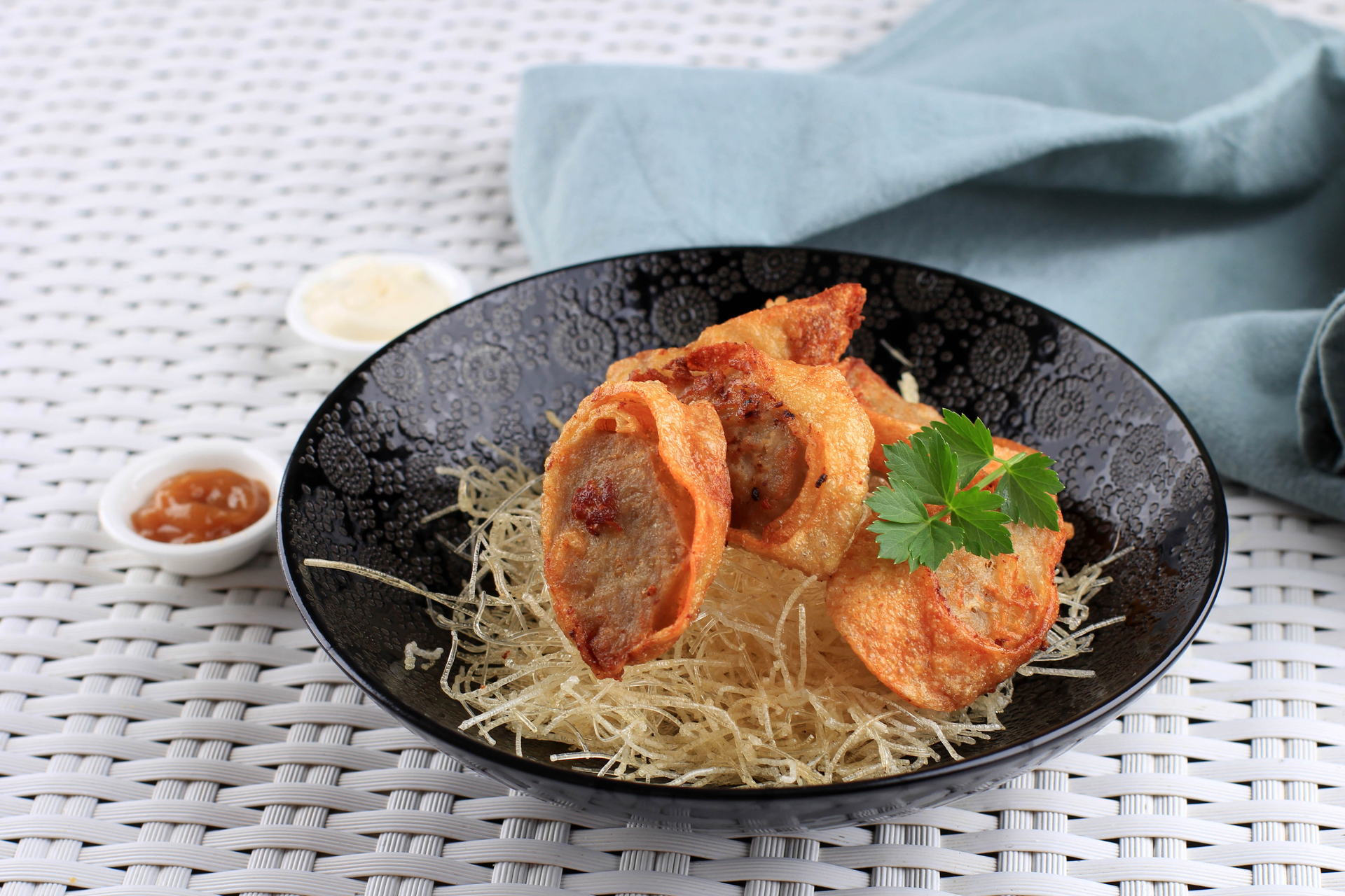Crispy Vietnamese Banh Bot Loc with Shrimp and Pork