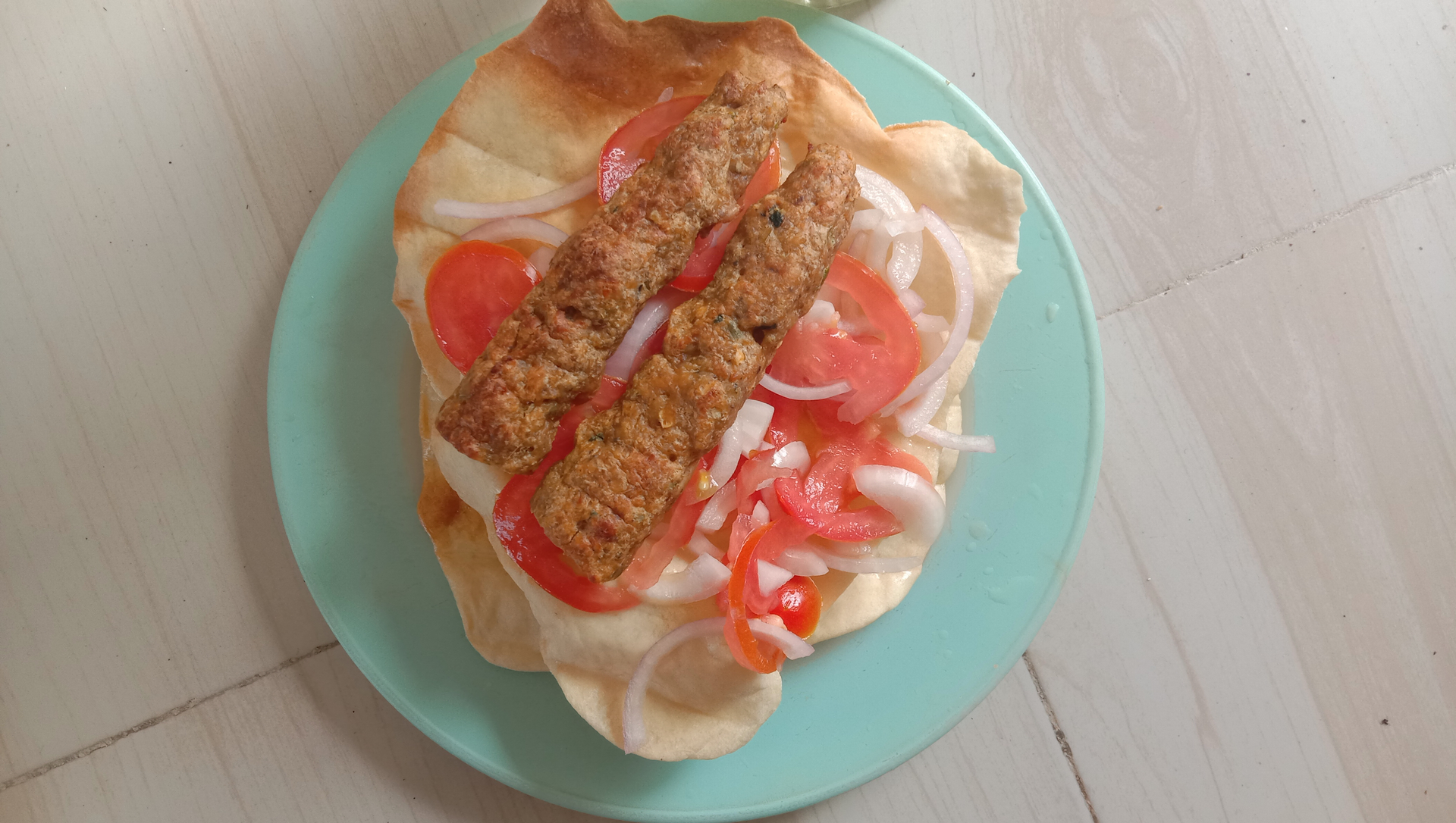 Croatian Ćevapi with Ajvar and Flatbread