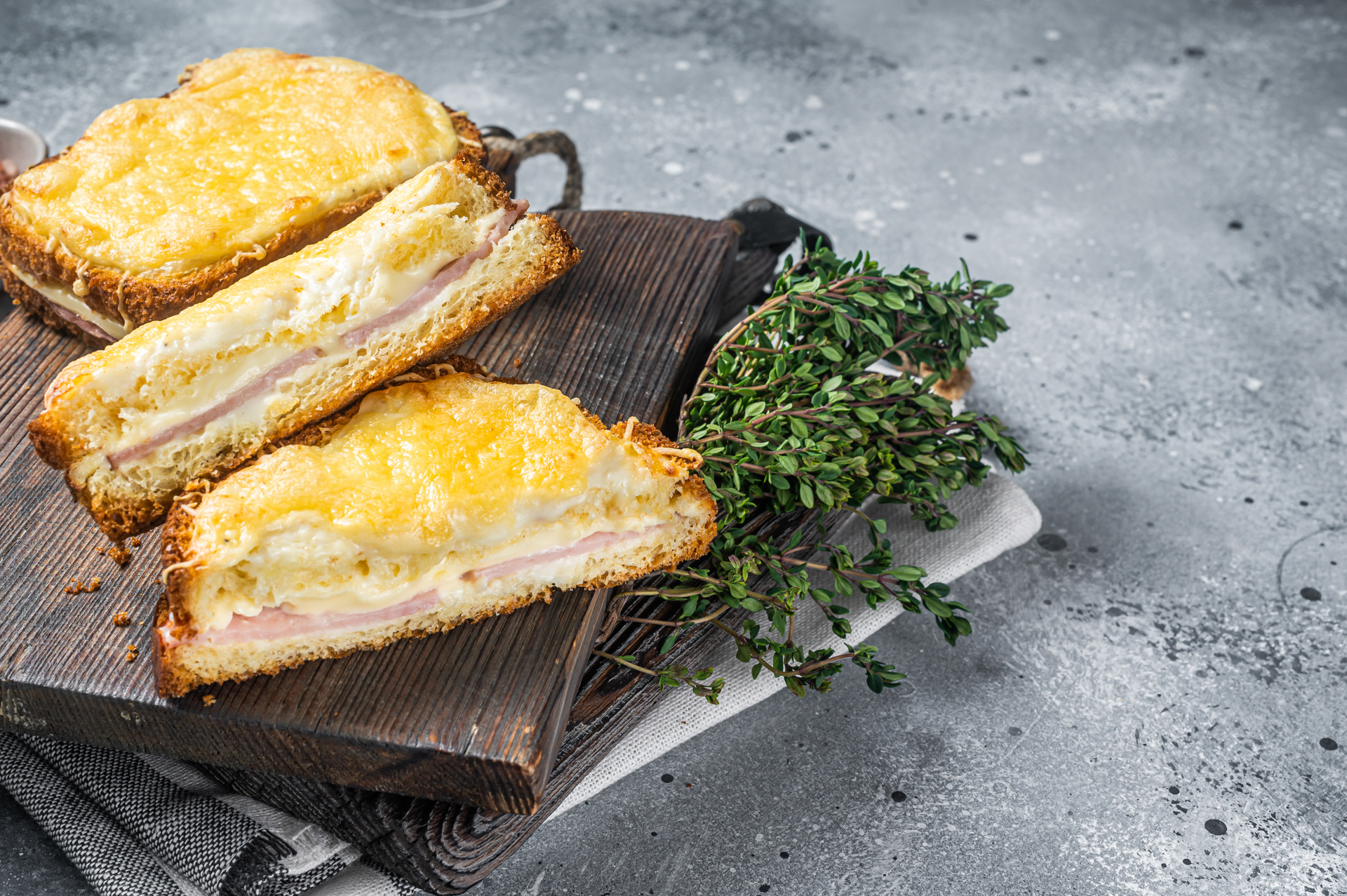 Croque Monsieur with Gruyere and Ham