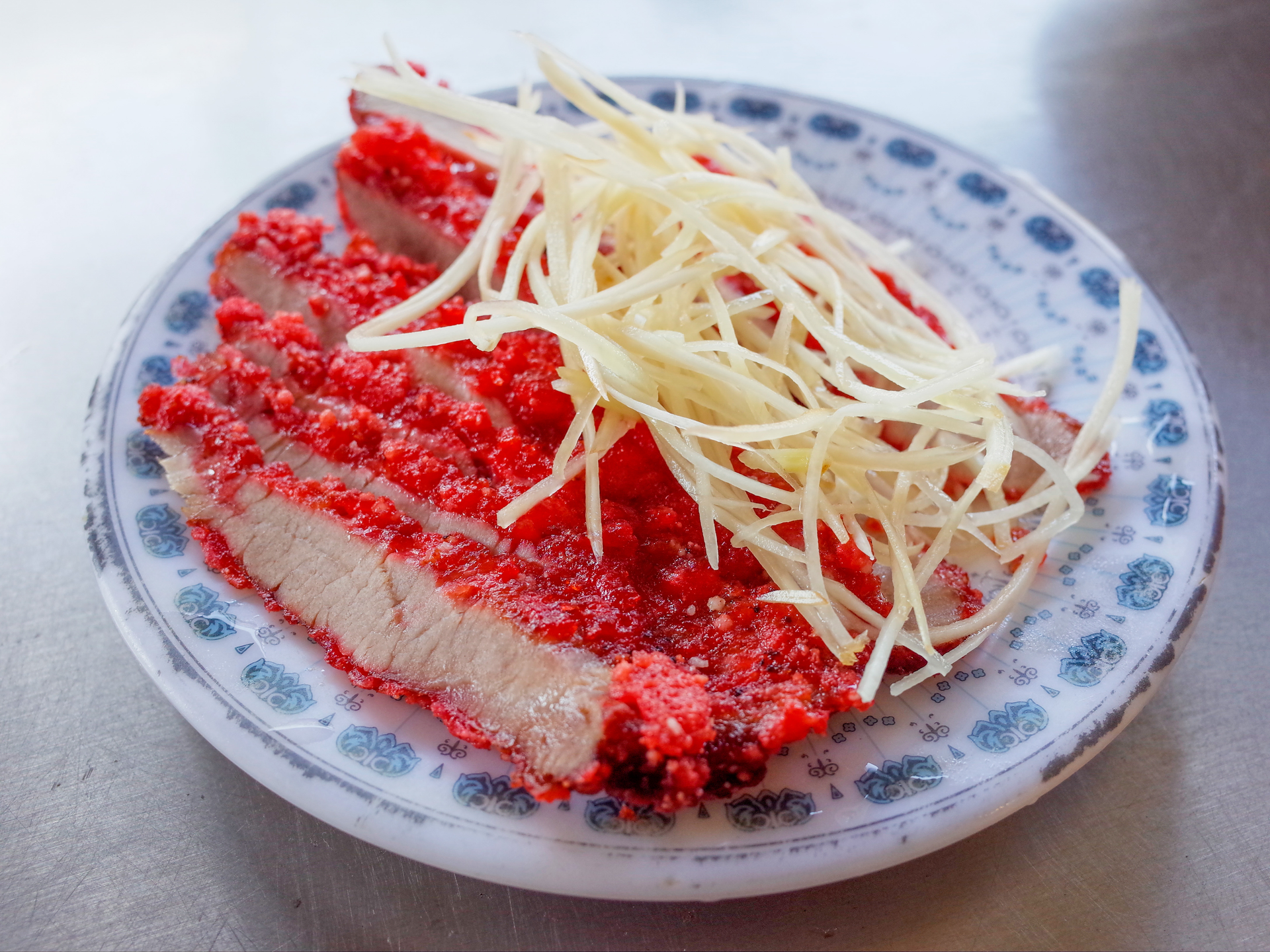 Crunchy Japanese Katsudon with Pickled Radish Garnish